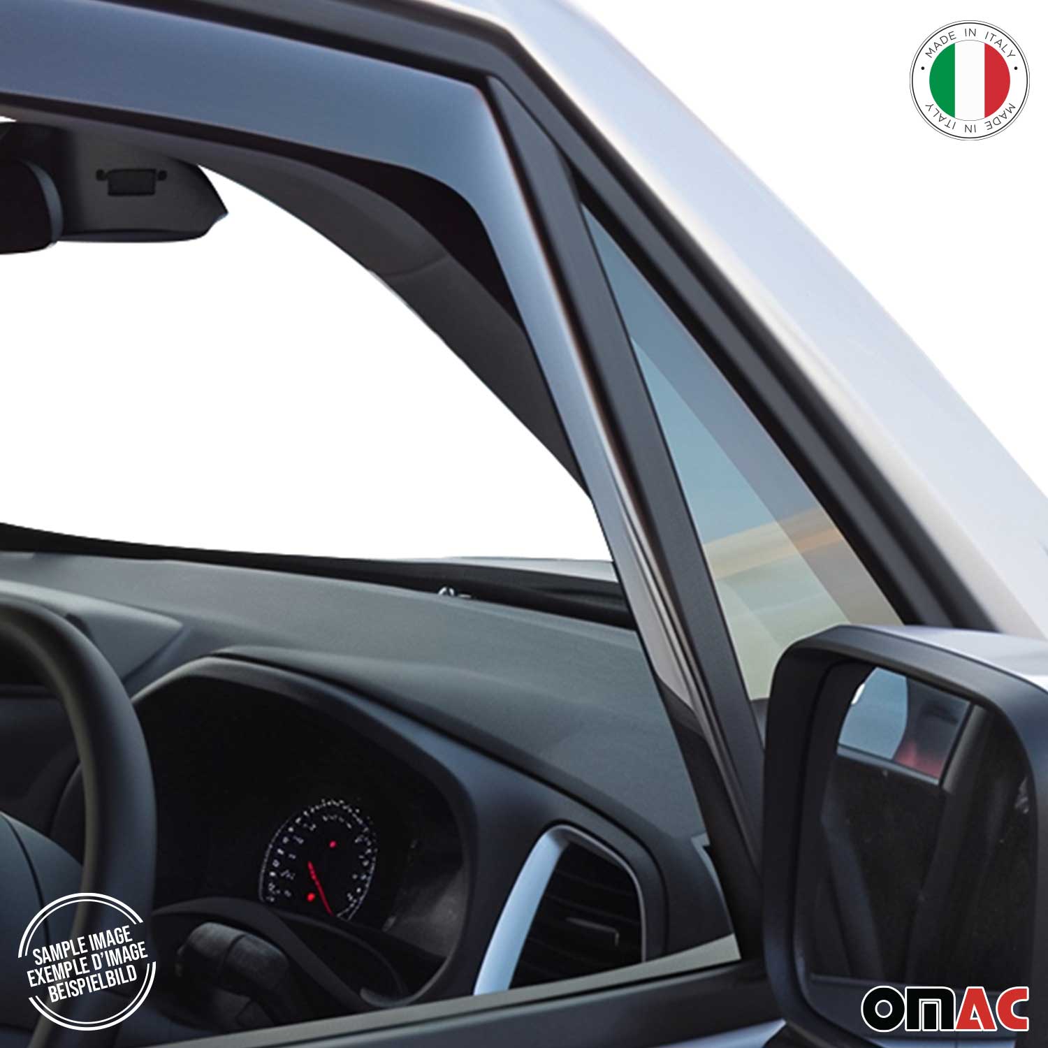 2010-2013 Ford Transit Connect Window Visor Vent Rain Deflector 2Pcs Smoke