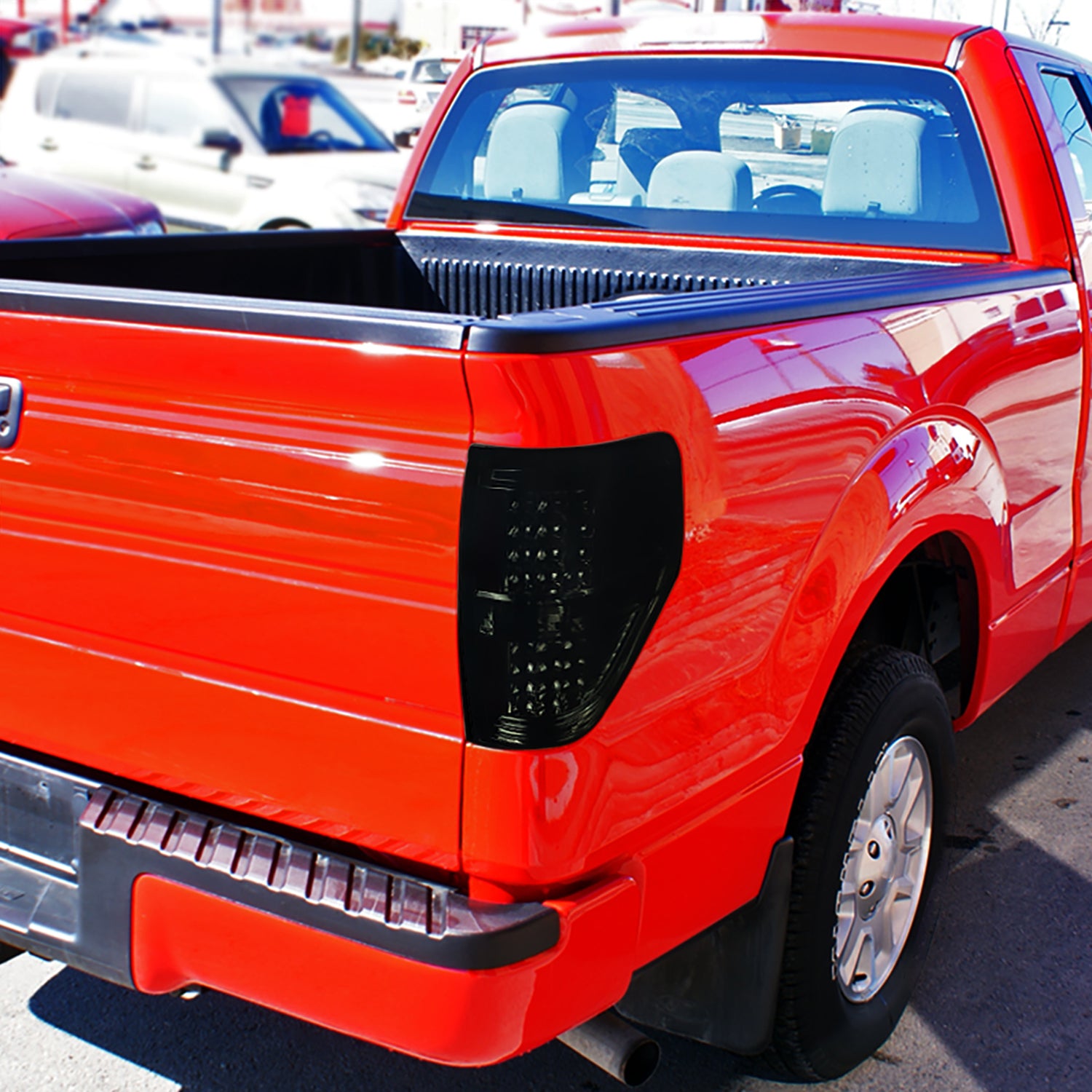 2009-2014 Ford F-150 LED Tail Lights - OZ Chrome Housing/Smoke Lens