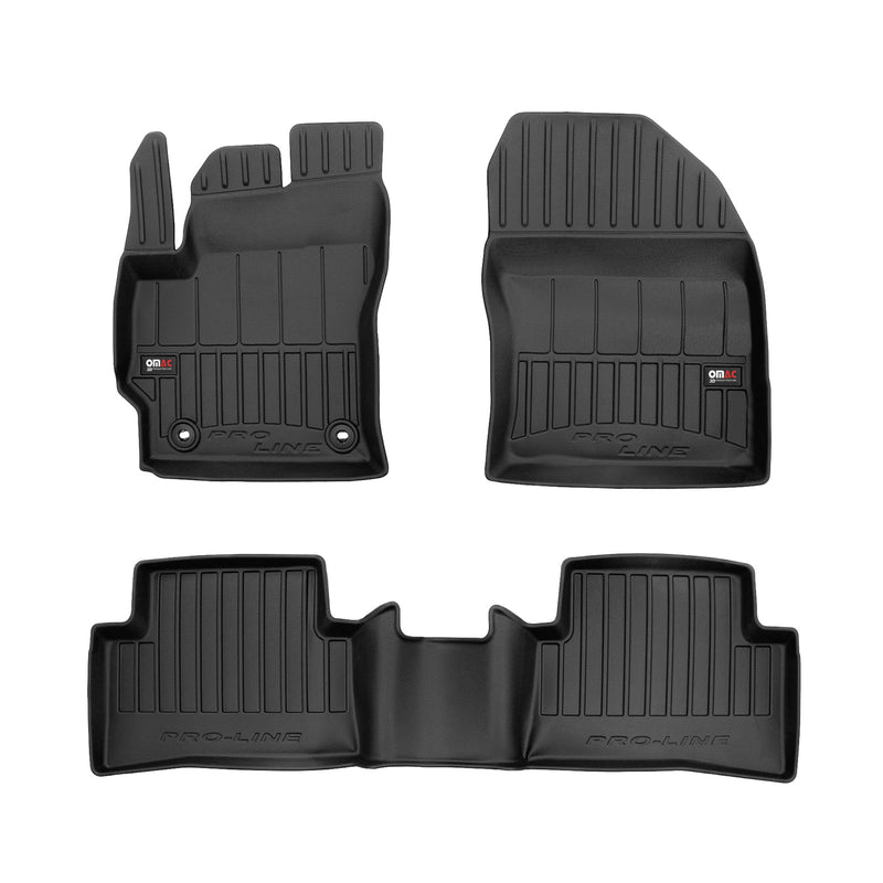 2022-2025 Toyota Corolla Cross Premium Floor Mats Liners Full Set All Weather Heavy Duty Black