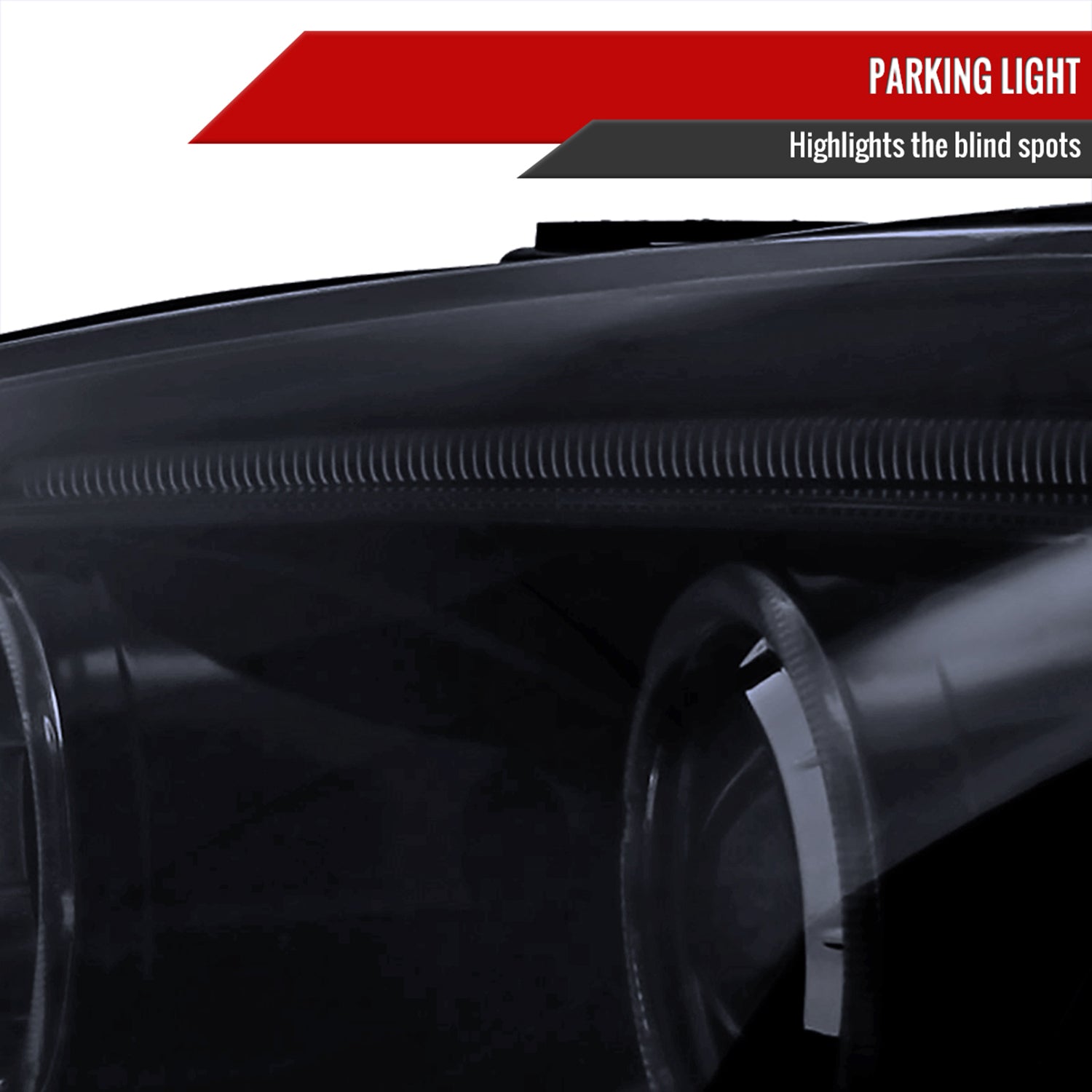 2002-2004 Acura RSX Dual Halo Projector Headlights Glossy Black/Smoke Lens