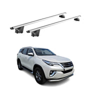 2015-2023 Toyota Fortuner Roof Rack Cross Bars Silver Carrier 2 Pcs