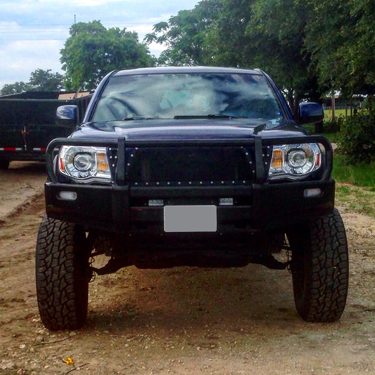 2005-2011 Toyota Tacoma Retro Style Projector Headlights Chrome/Clear Lens