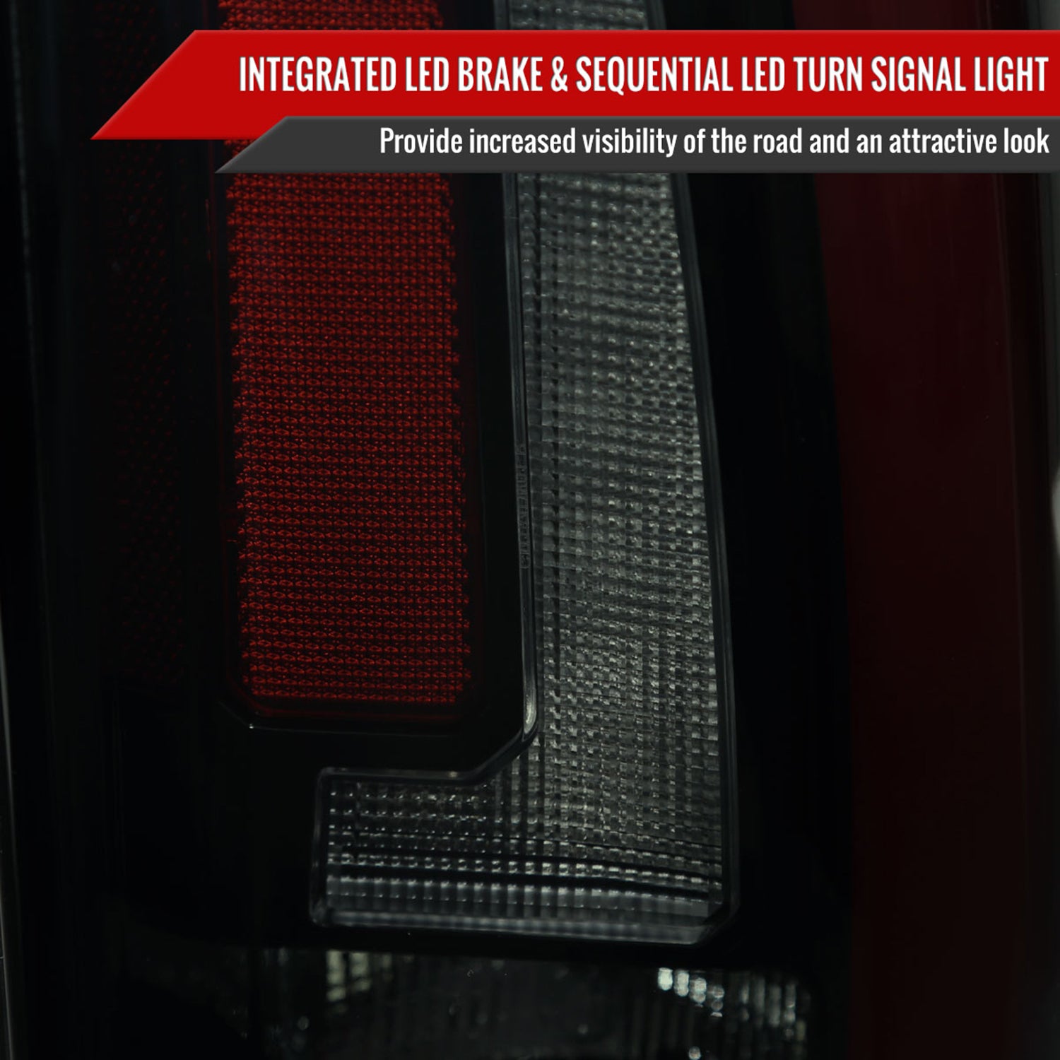 2007-2014 Chevy Tahoe/Suburban/Yukon/Denali LED Signal Tail Lights Black