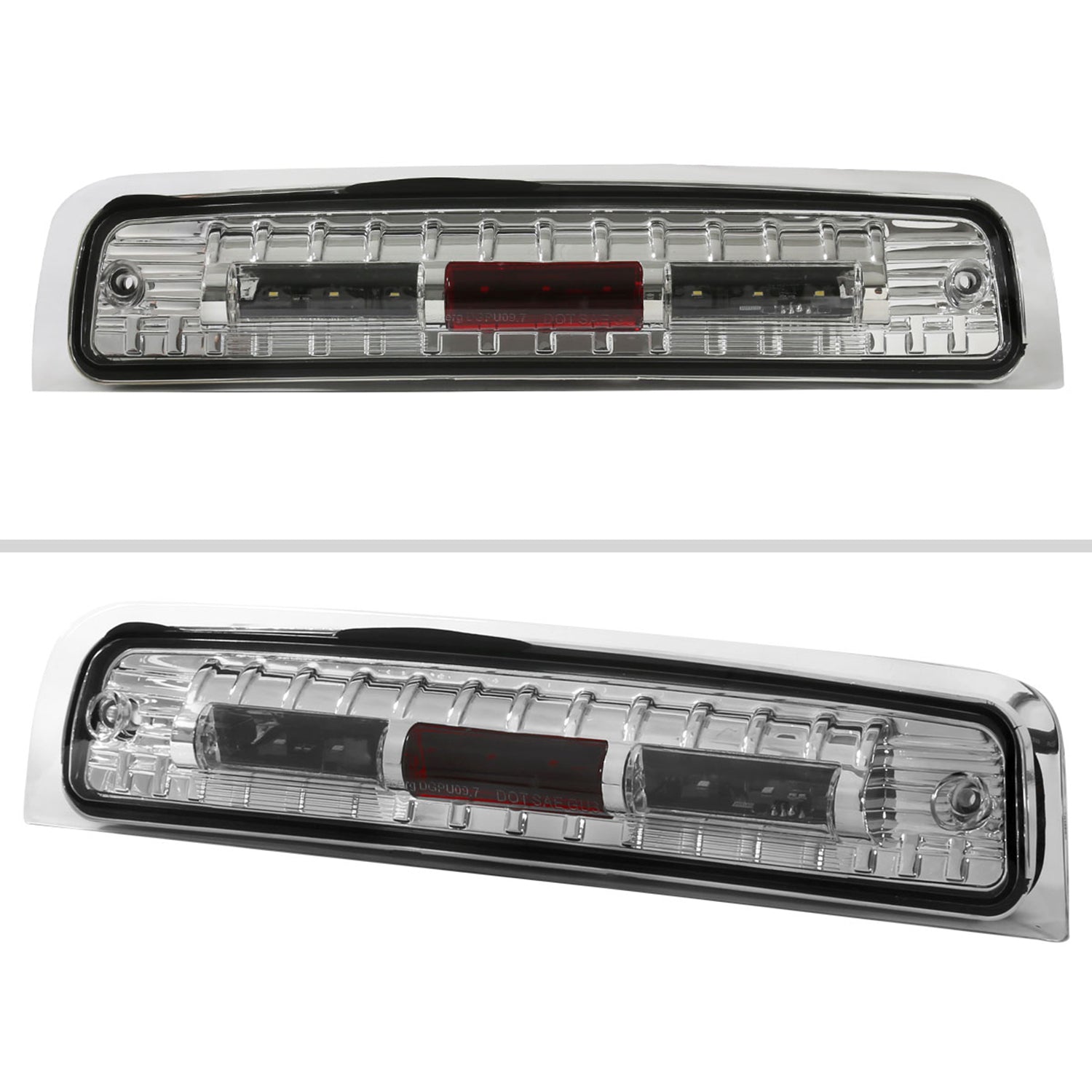 2009-2013 Dodge RAM SMD LED 3rd Brake Light Chrome Housing/Clear Lens