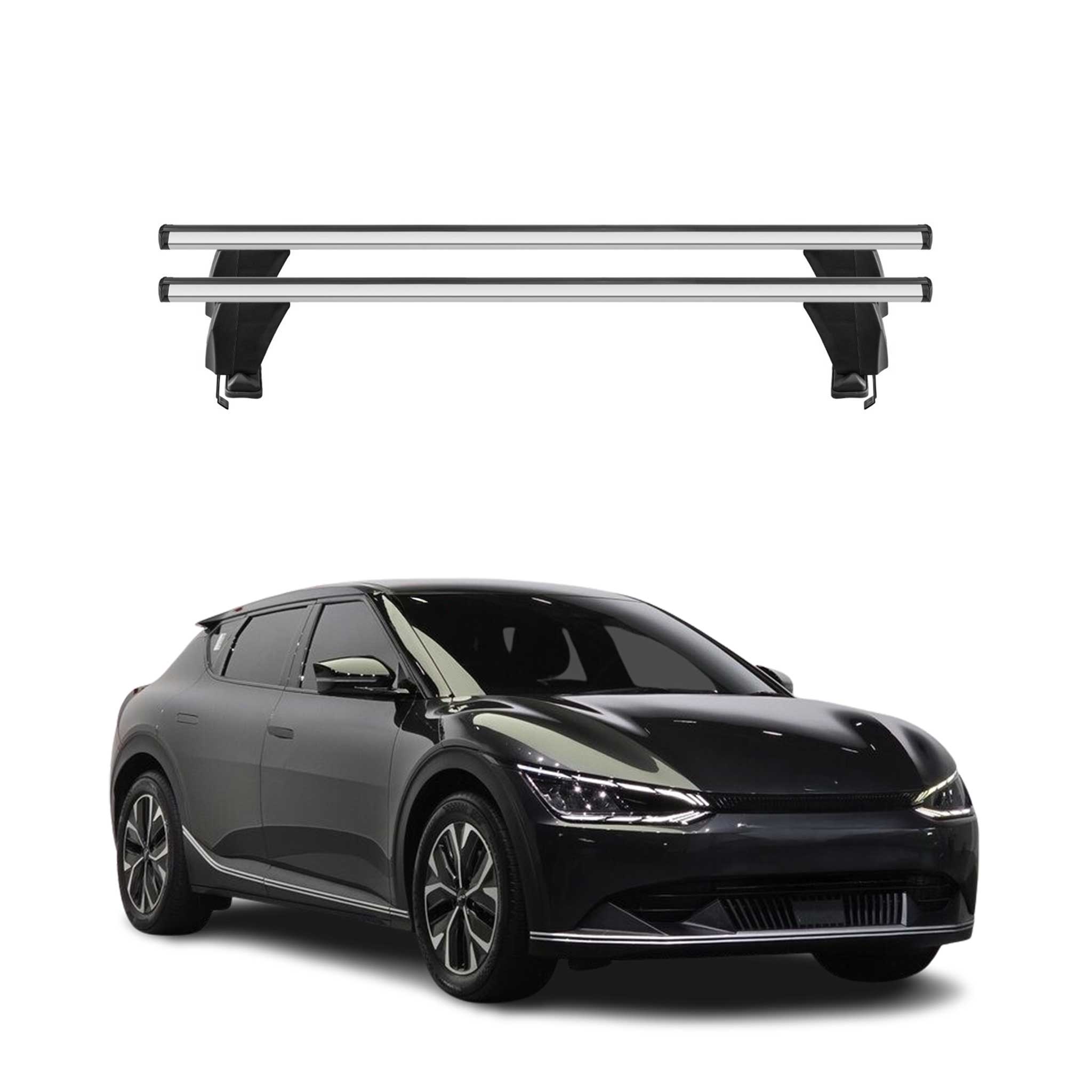 2022-2024 Kia EV6 Roof Rack Cross Bars Silver