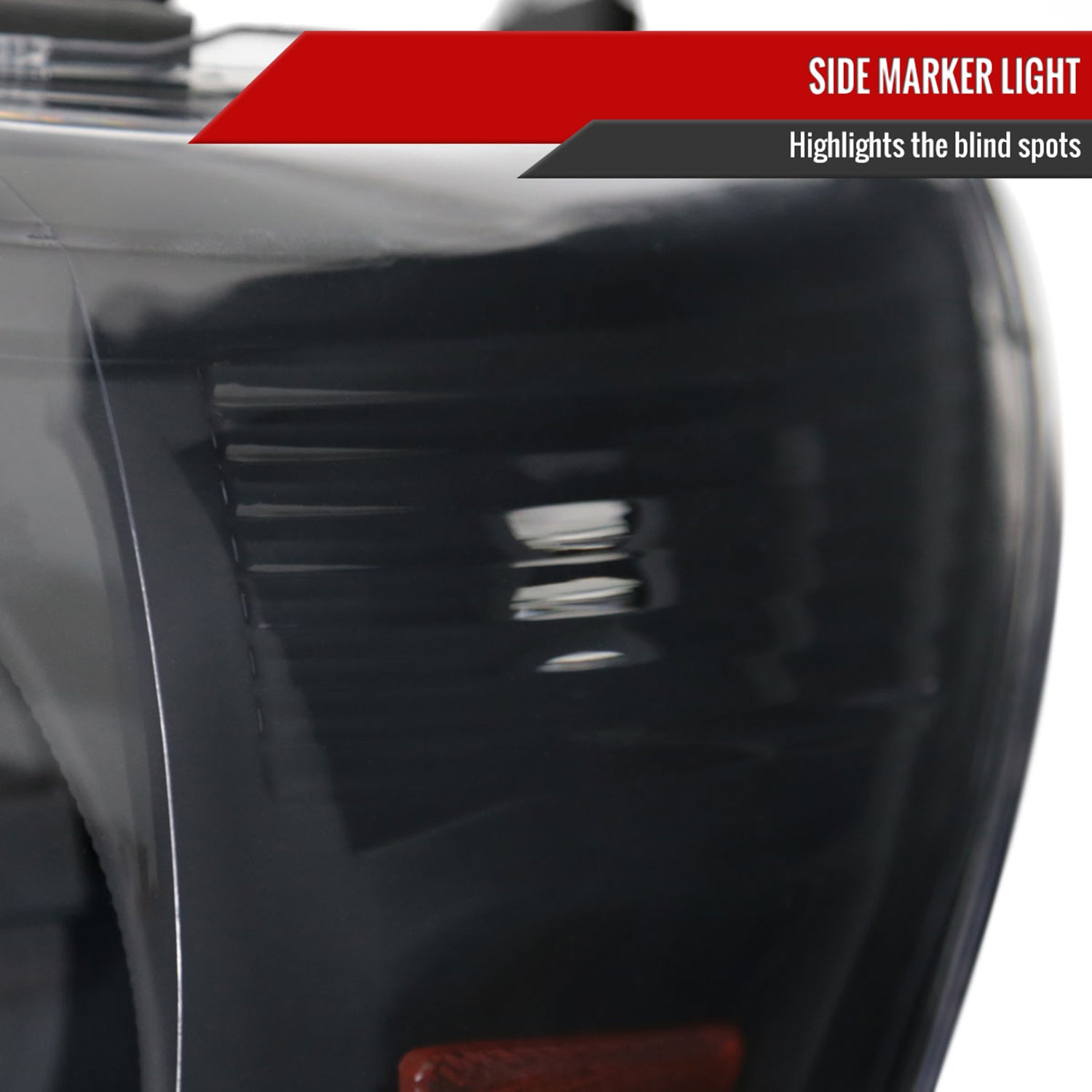 2012-2015 Toyota Tacoma Retro Style Projector Headlights Matte Black/Clear