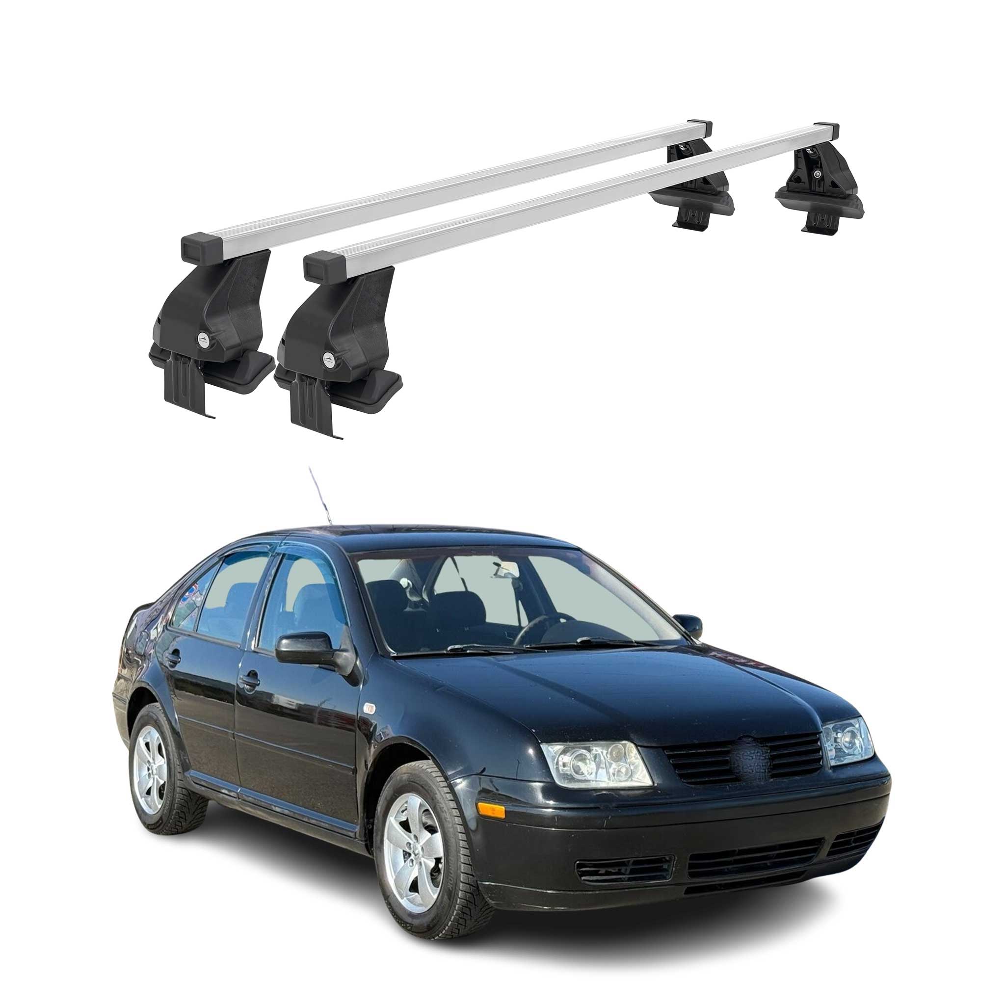 2000-2005 VW Jetta A4 Roof Rack Cross Bars Silver