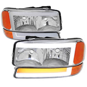 1999-2006 GMC Sierra/Yukon/Yukon XL Headlights&Signal Bumper Lights Chrome