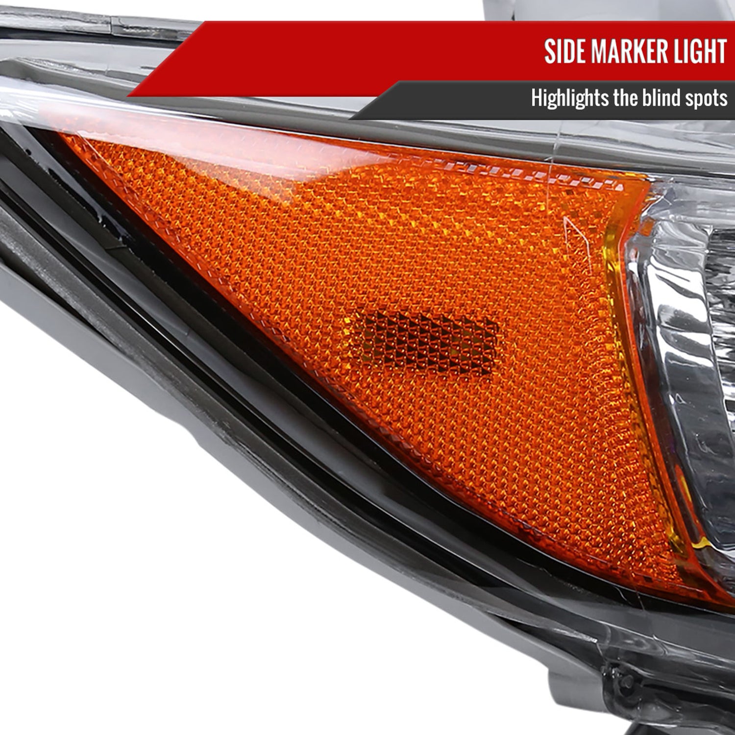 2012-2014 Toyota Camry Projector Headlight Amber Reflector Passenger Side