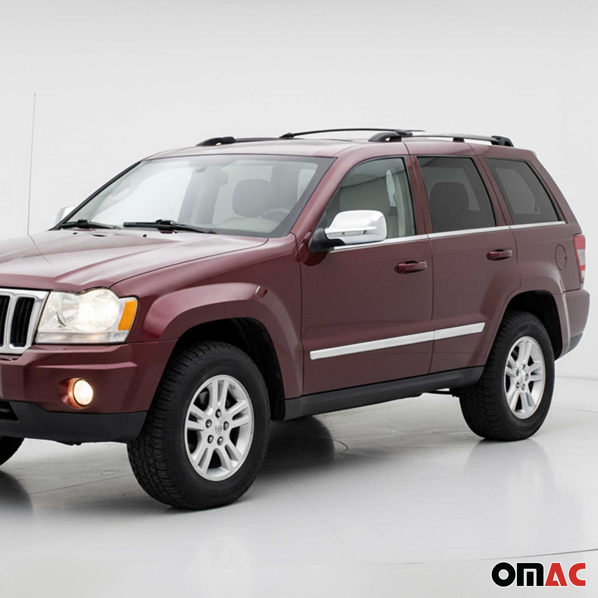 2005-2010 Jeep Grand Cherokee Side Mirror Cover Caps Chrome Silver 2 Pcs