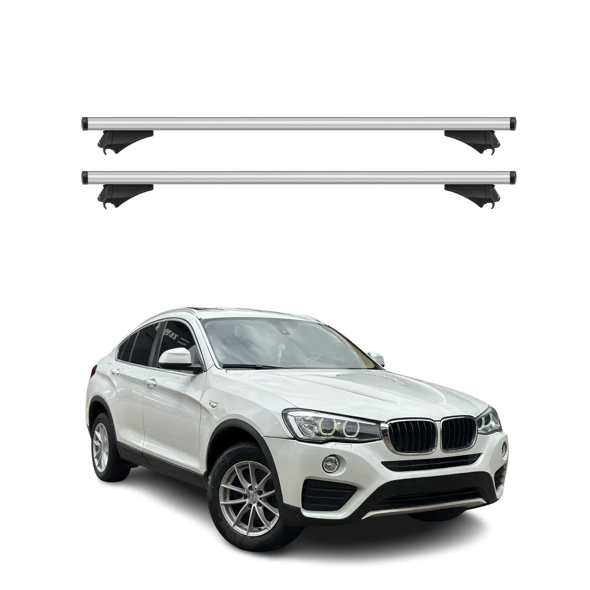 2015-2018 BMW X4 F26 Roof Rack Cross Bars Silver