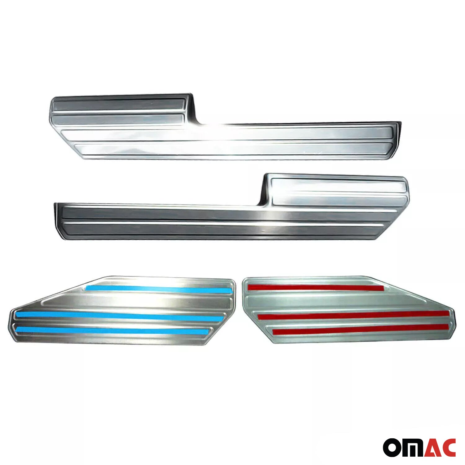 2010-2020 VW Amarok Door Sill Scuff Plate Scratch Protector Stainless Steel 4 Pcs