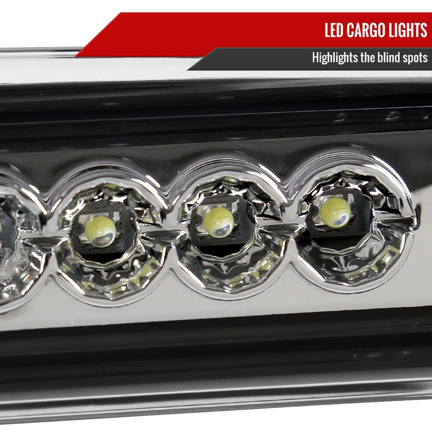 1994-2002 Dodge RAM LED 3rd Brake Light Chrome Housing/Clear Lens