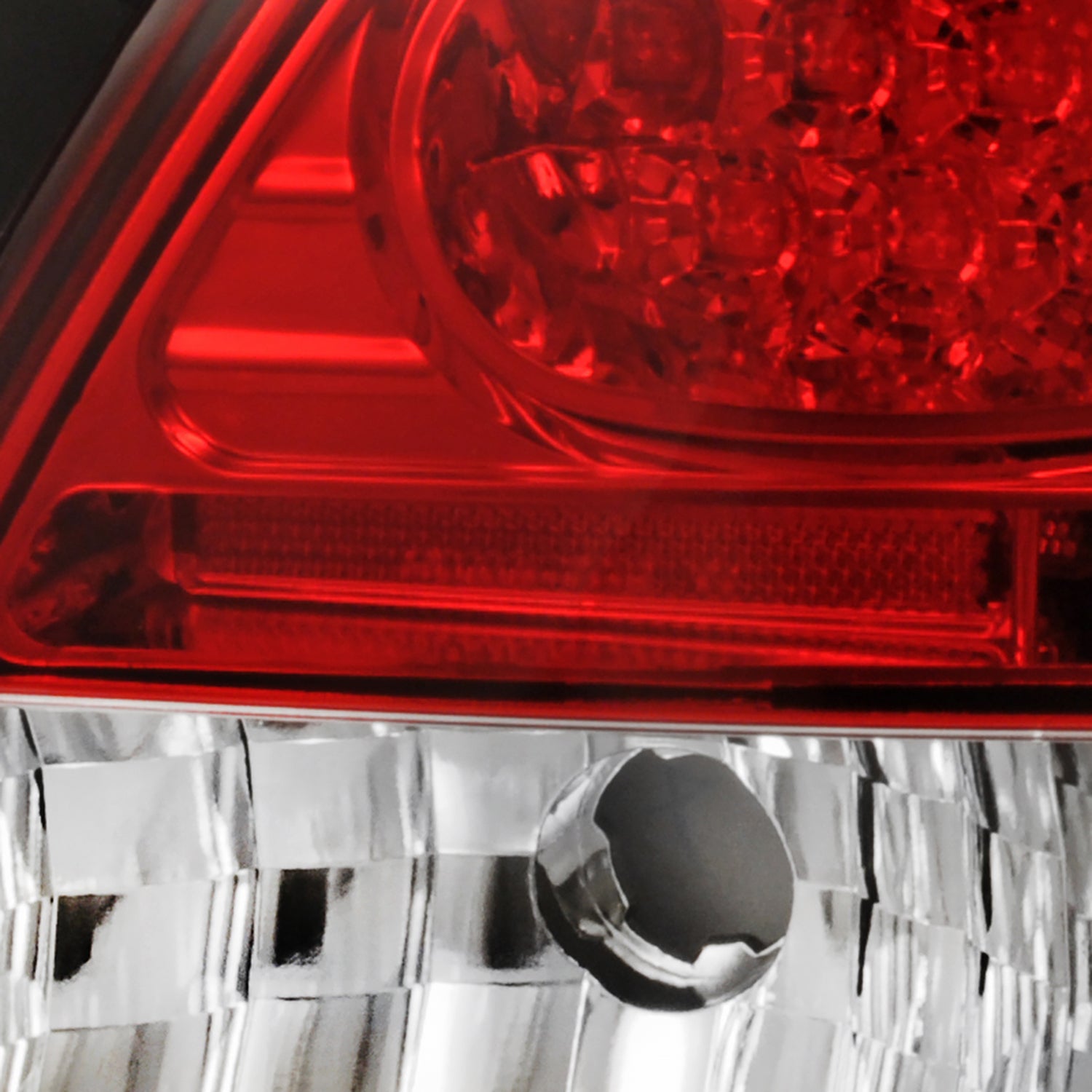 1998-2005 Lexus GS300/GS400/GS430 LED Tail Lights Chrome/Red Clear Lens