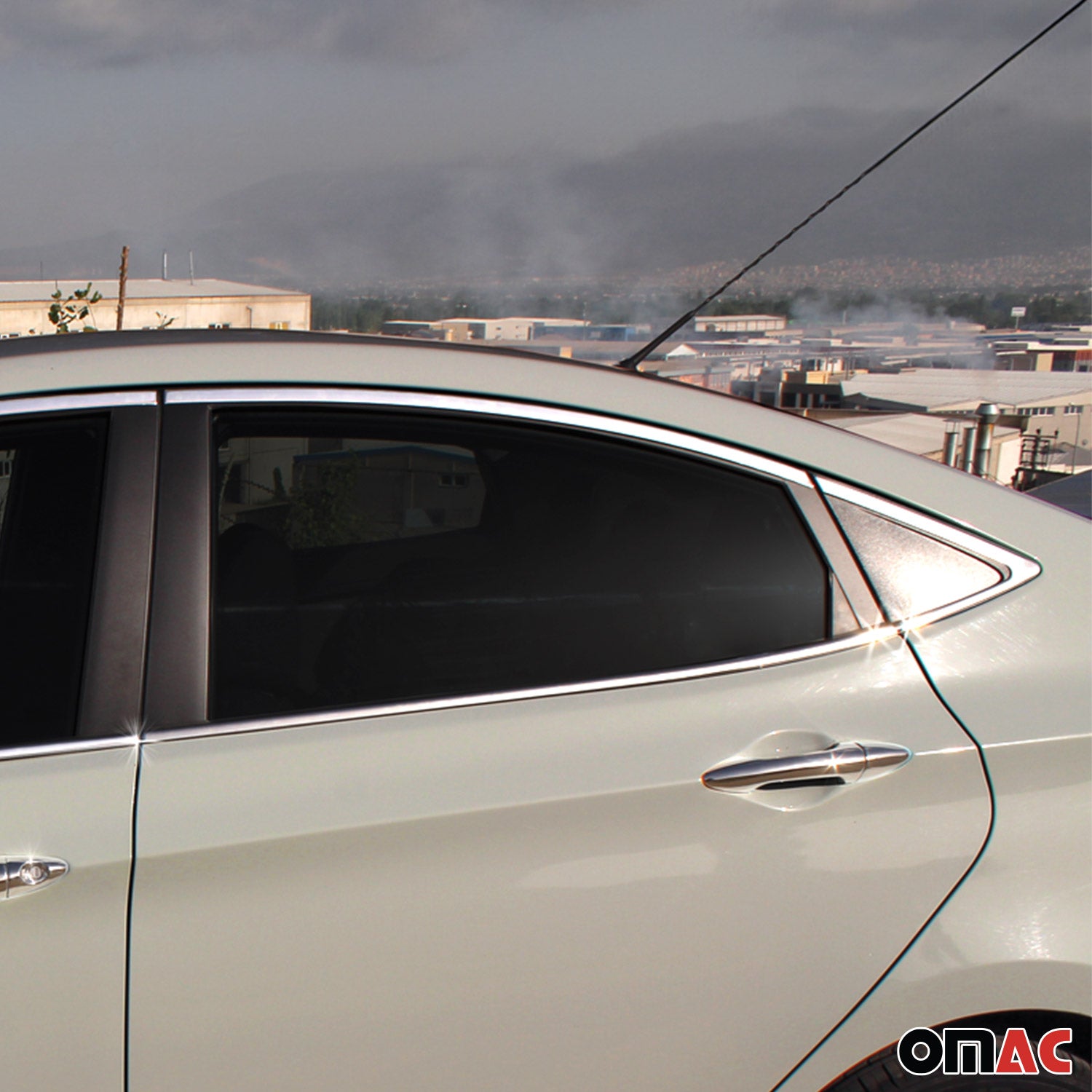 2012-2017 Hyundai Accent Sedan Window Molding Trim Streamer Stainless Steel