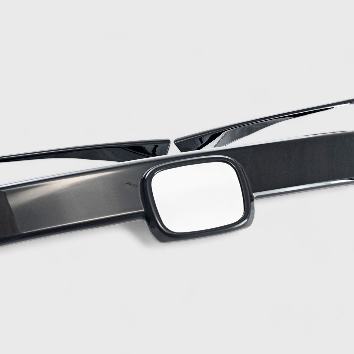 2016-2021 Honda Civic Grille Overlay Gloss Black 3Pcs ABS Plastic