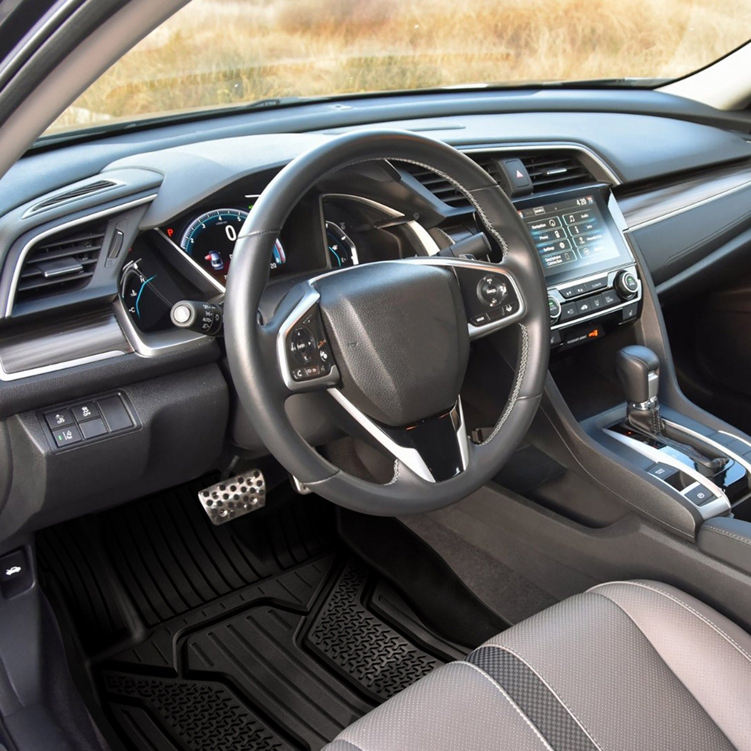 2016-2021 Honda Civic All Weather TPE Floor Mats Liner 5Pcs