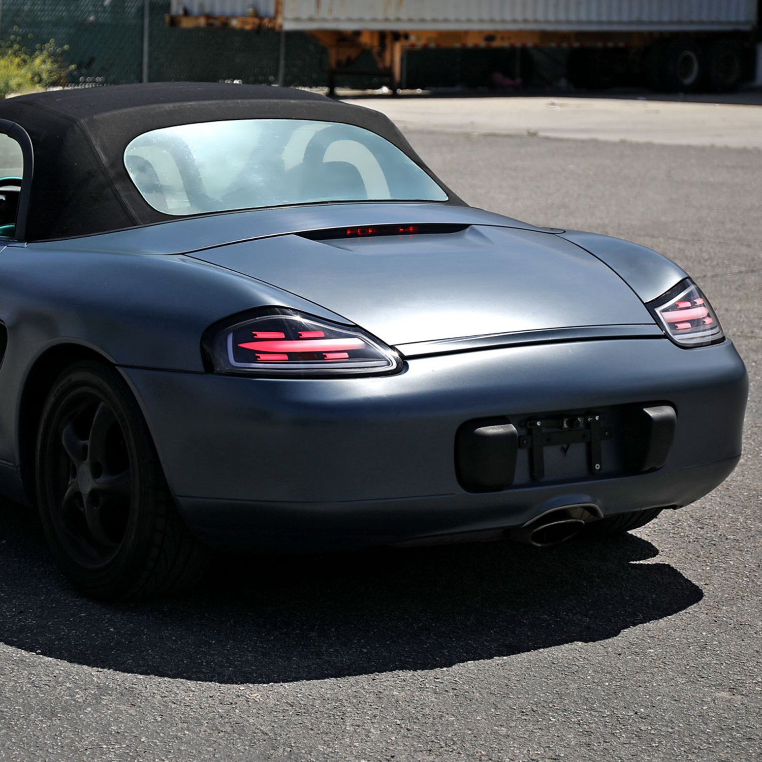 1997-2004 Porche Boxster 986 LED Sequential Tail Lights Matte Black/Clear Lens