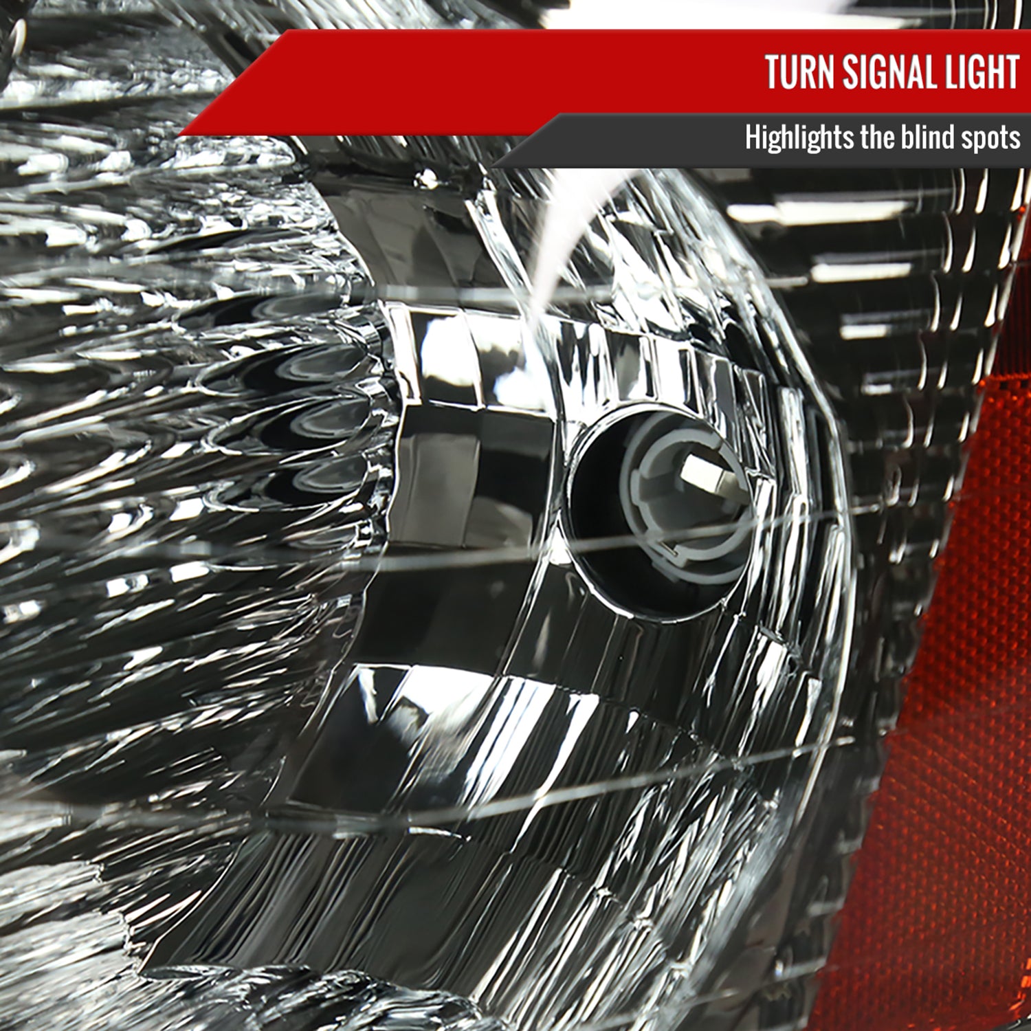 2005-2009 Chevy Equinox Factory Headlights w/Amber Reflector Chrome/Smoke