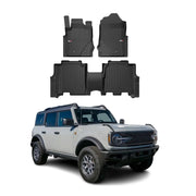 2021-2024 Ford Bronco Premium Floor Mats Liners Full Set All Weather Heavy Duty