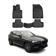 2018-2026 Volvo XC60 Floor Mats Liners Full Set All Weather Black