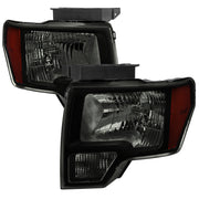 2009-2014 Ford F-150 Factory Style Headlights Black Housing/Smoke Lens