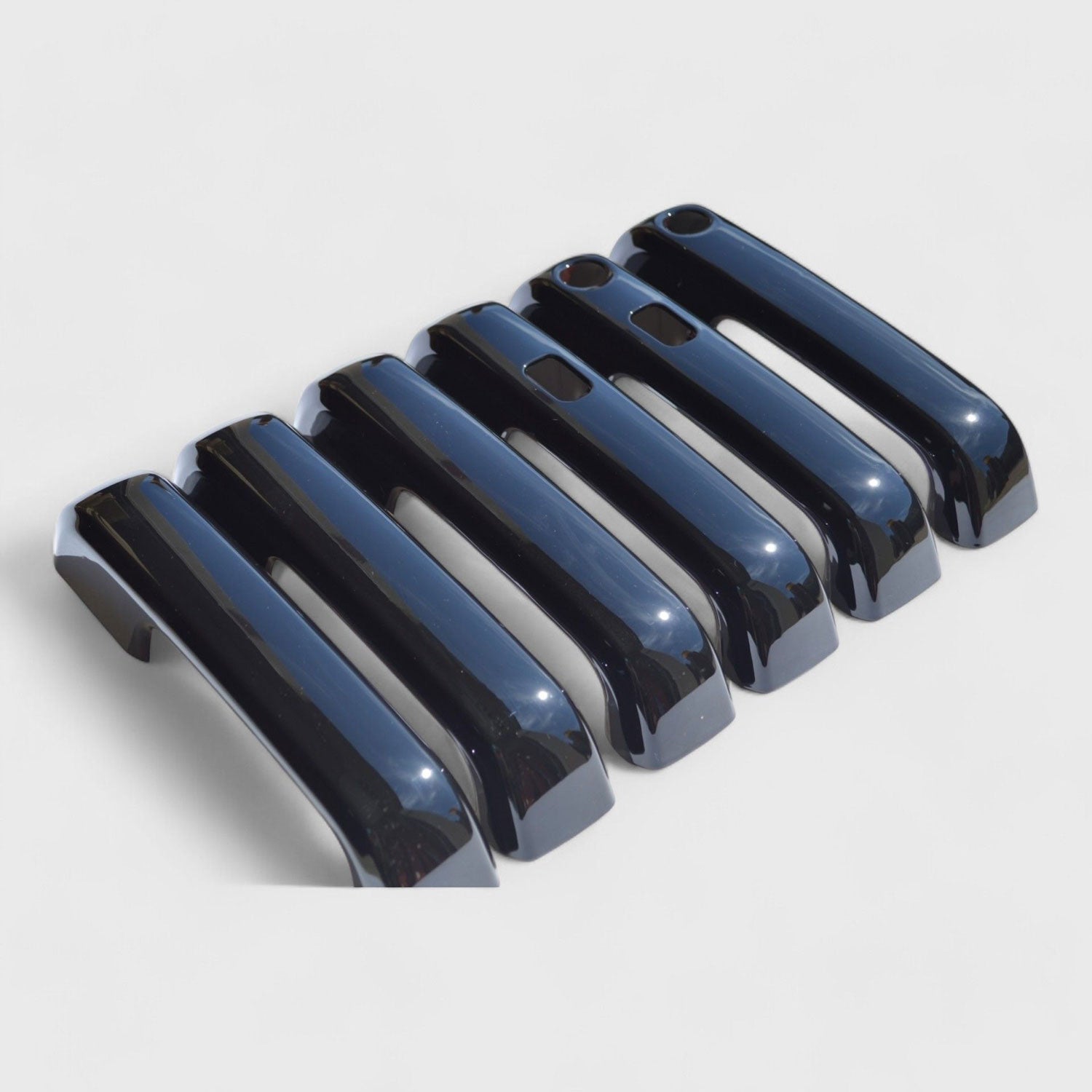 2017-2022 Ford F-250/350/450/550 Door Handle Cover Gloss Black 6Pcs ABS Plastic