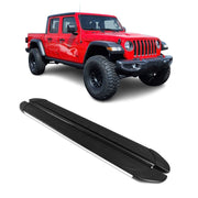 2020-2025 Jeep Gladiator Crew Cab Nerf Bar Side Step Running Boards Alu 2x