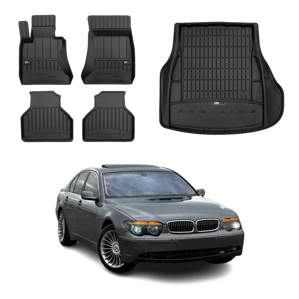 OMAC Floor Mats & Cargo Liners for BMW 7 Series E65 E66 E67 2002-2008