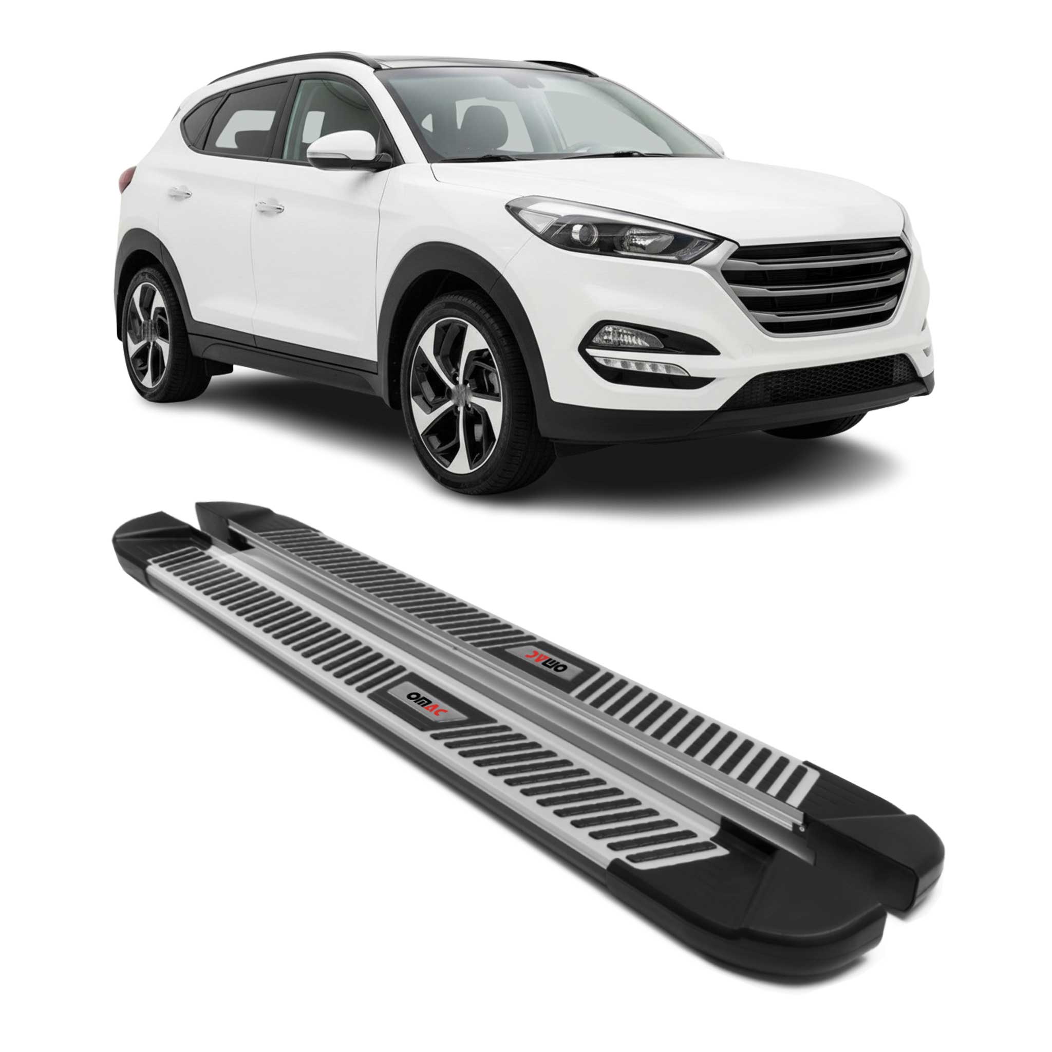 2015-2020 Hyundai Tucson Nerf Bar Side Step Running Boards Alu 2x