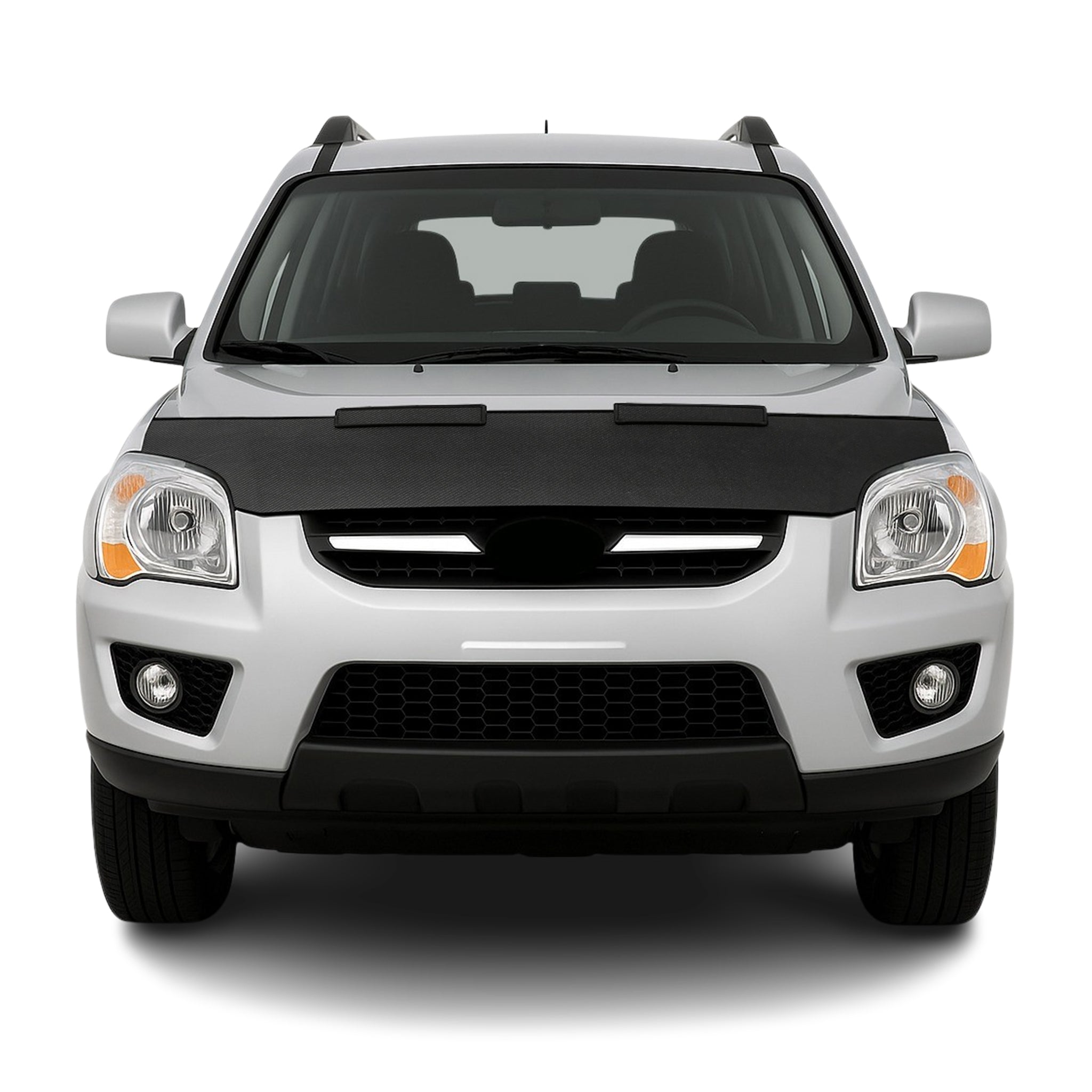 2005-2010 Kia Sportage Car Bonnet Mask Hood Bra Carbon Black 1 Pc