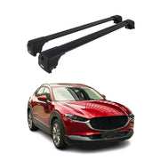 2020-2026 Mazda CX-30 Roof Rack Cross Bars Luggage Carrier Alu Black 2Pcs