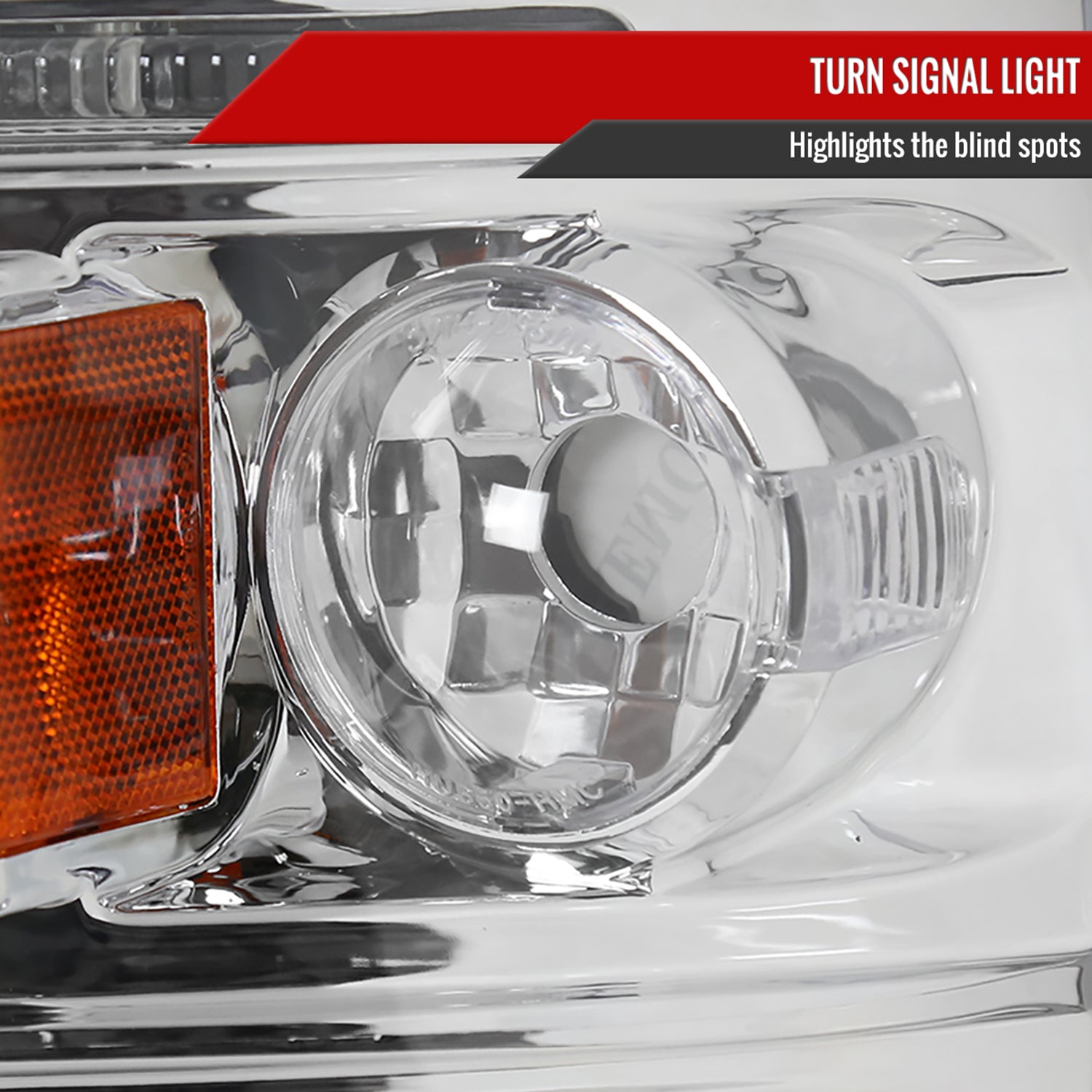 2005-2007 Dodge Dakota Dual Halo Projector Headlights Chrome/Clear Lens