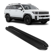 Side Step Running Boards Nerf Bars for Hyundai Santa Fe 2024-2026 Alu Black 2x