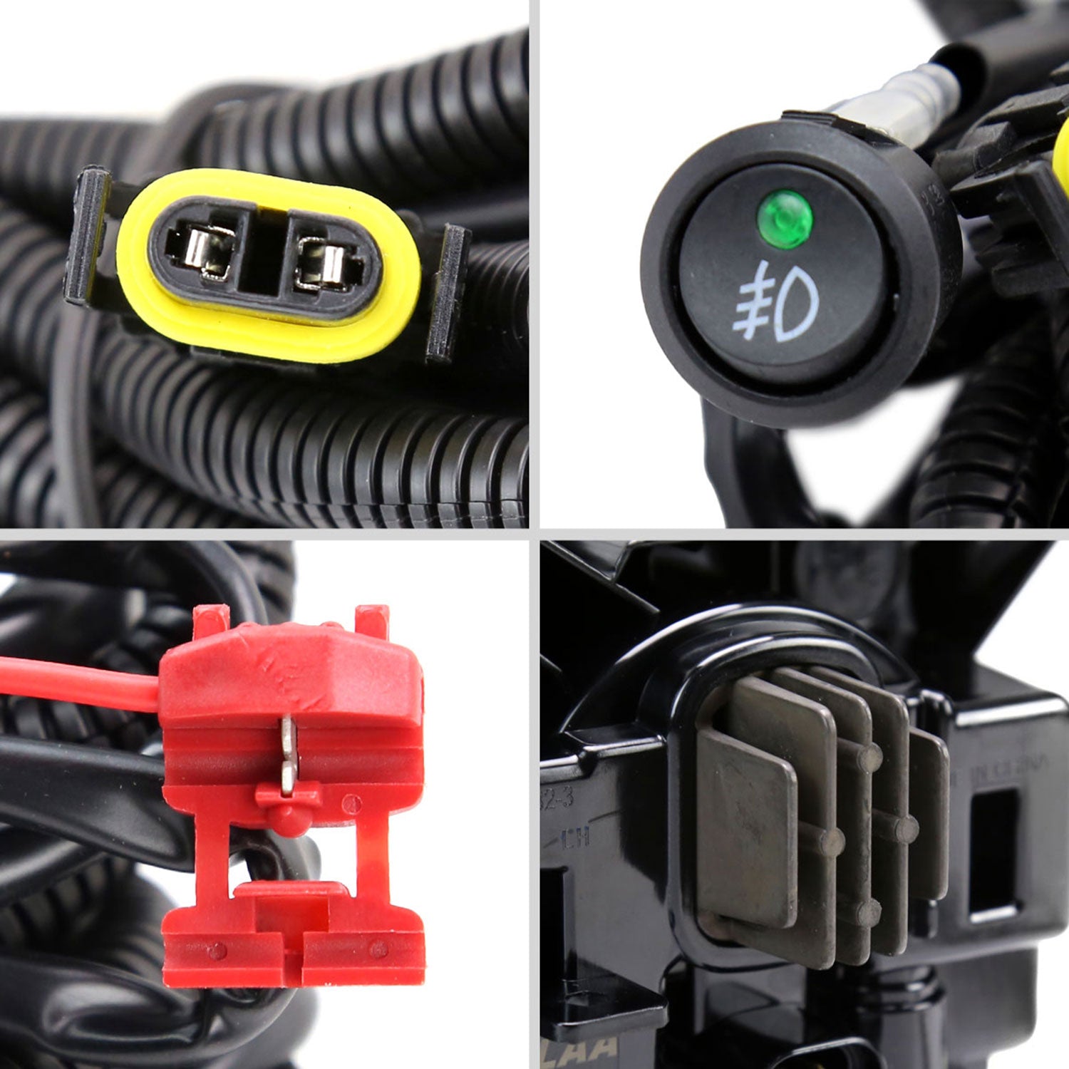 2019-2022 Chevy Silverado 1500/2500HD/3500HD LED Fog Lights Kit Matt Black