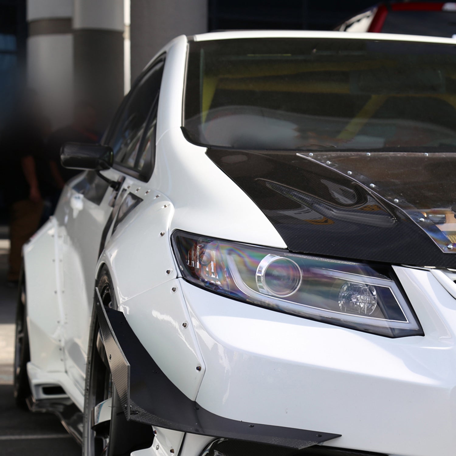 2012-2013 Honda Civic Coupe / 12-2015 Civic Sedan LED Bar Headlights Black