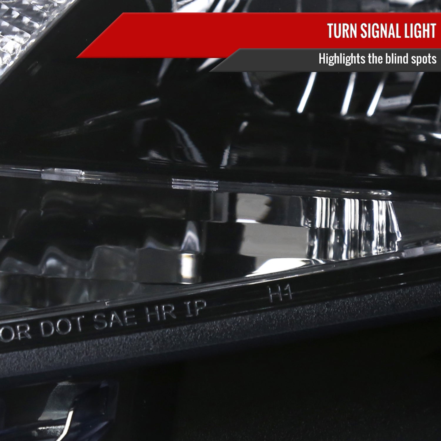 2010-2012 Ford Fusion Projector Headlights LED Light Strip Glossy Black/Smoke