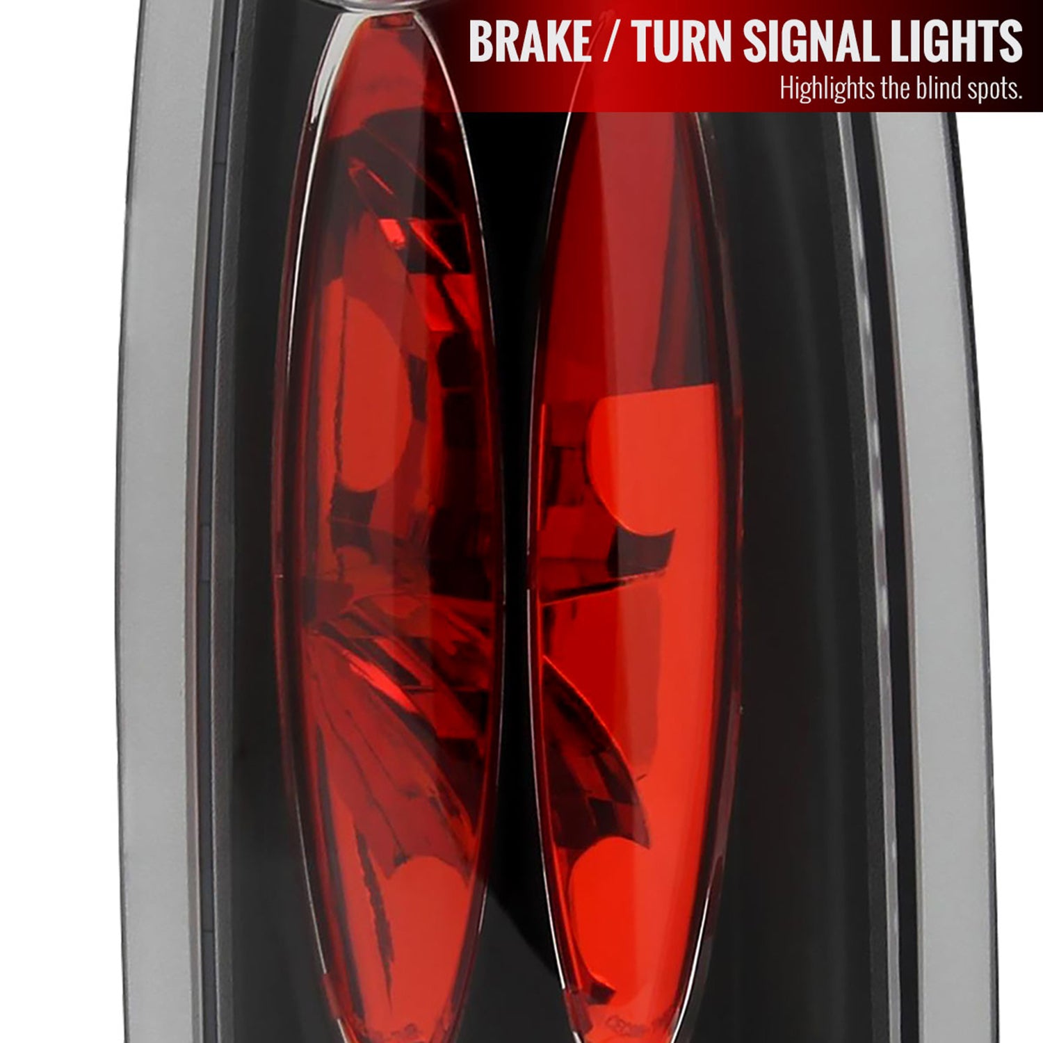 1988-2000 Chevy Silverado/Tahoe/Suburban/Sierra/Yukon Tail Lights Matt Black