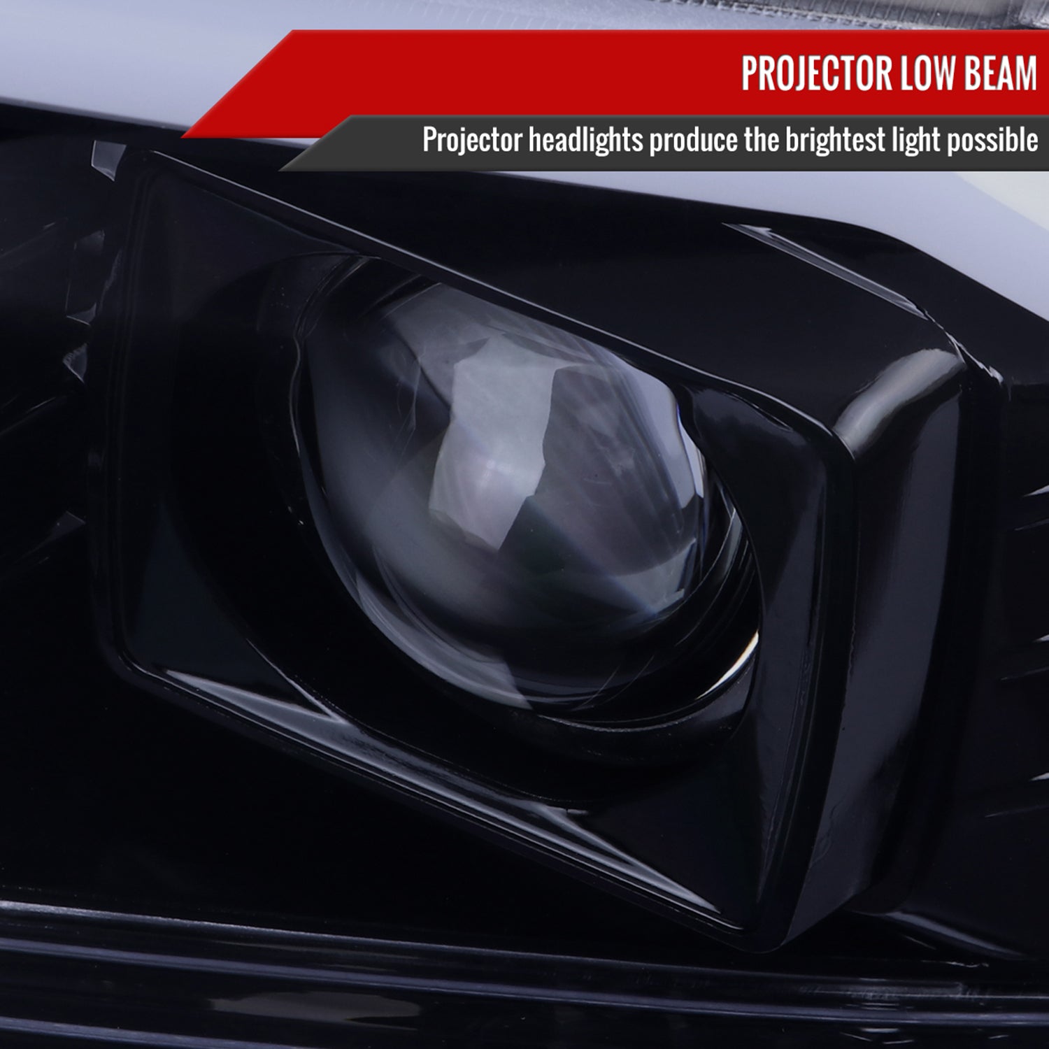 1999-2004 Ford F-250/350/450/550 / Excursion LED Bar Headlights Black/ Smoke