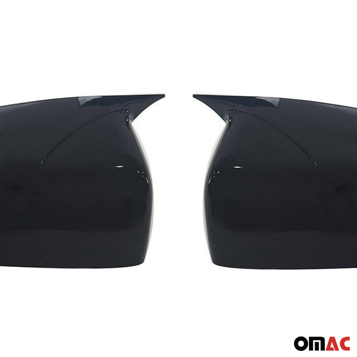 Side Mirror Cover Caps Fits Ford Ranger T6 2015-2023 Piano Black 2 Pcs