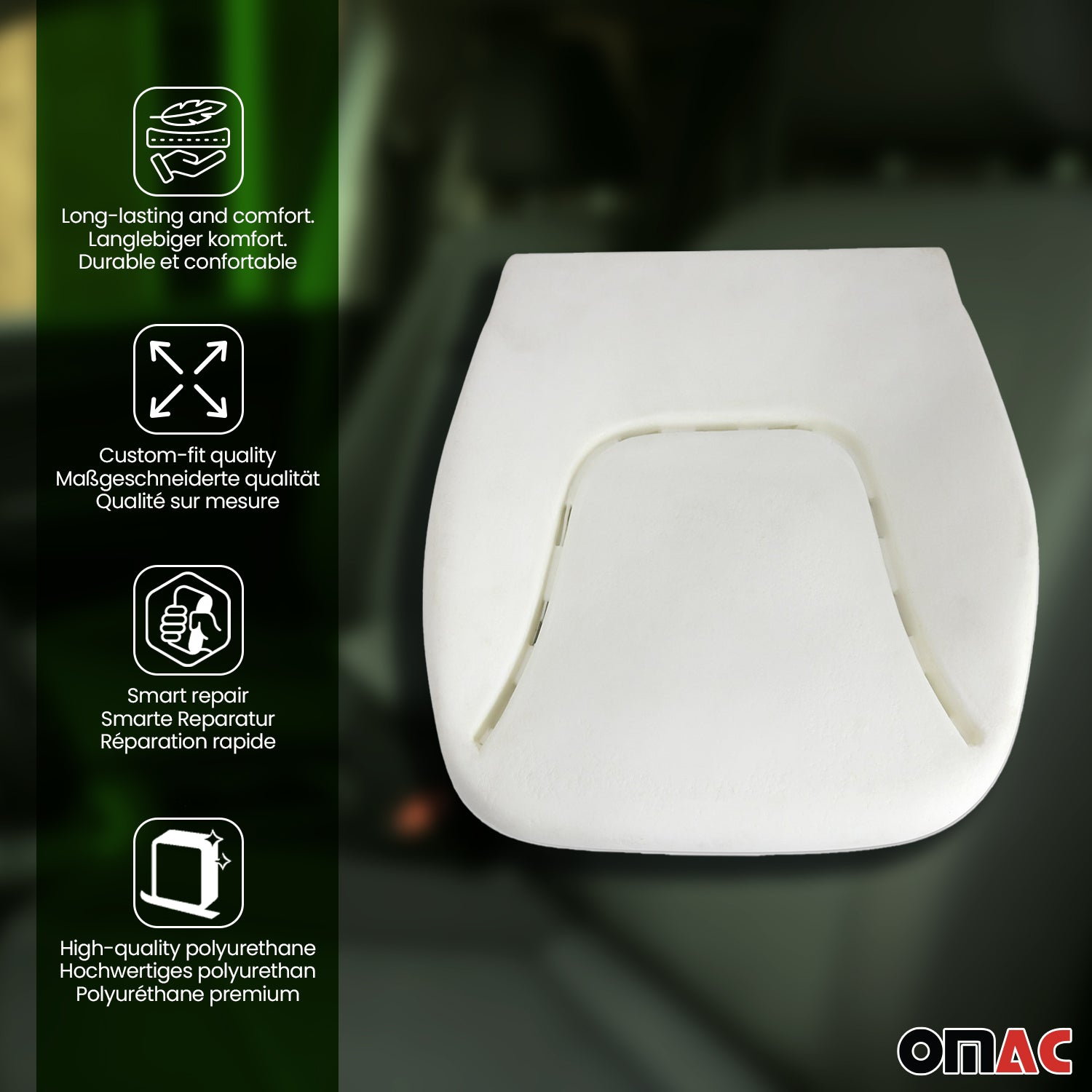 2010-2013 Ford Transit Connect Seat Cushion Foam Pad Driver Bottom 1Pc
