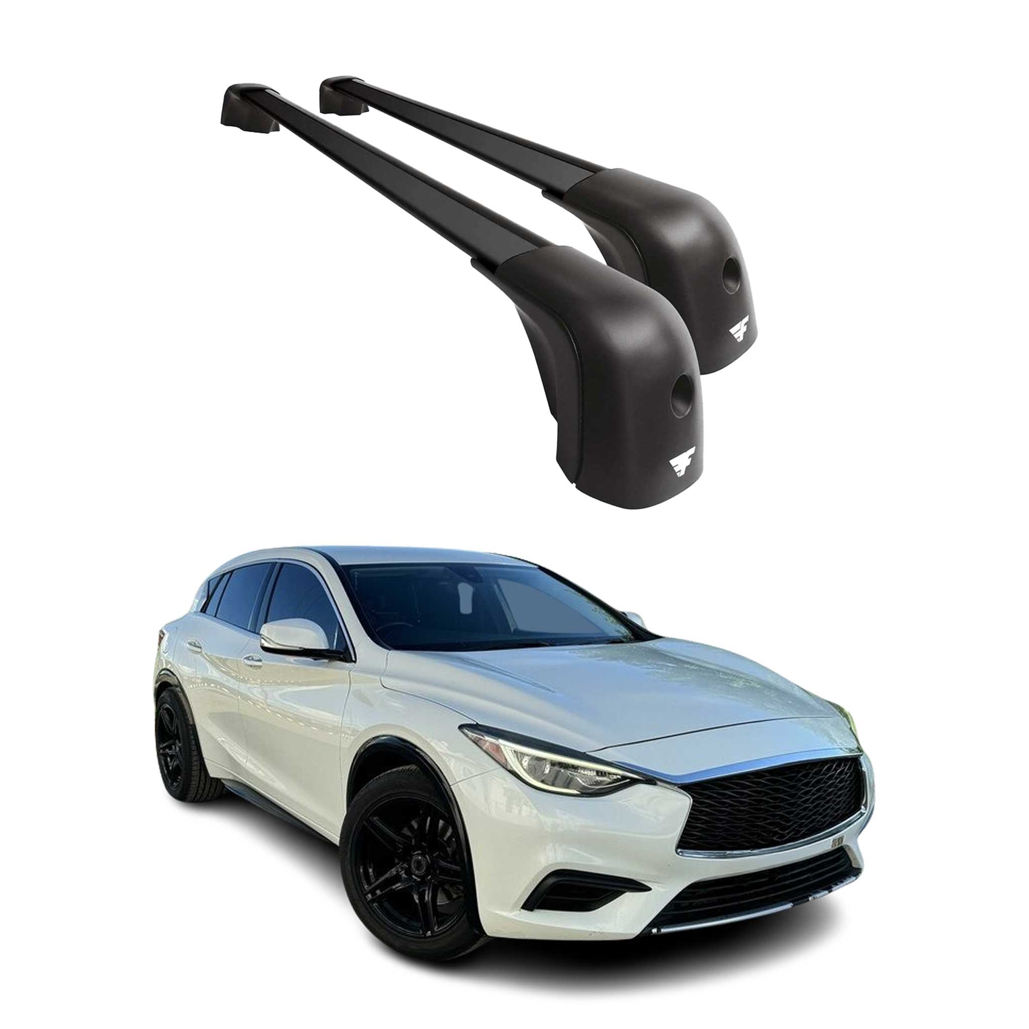2017-2019 Infiniti QX30 Roof Racks Cross Bars Black