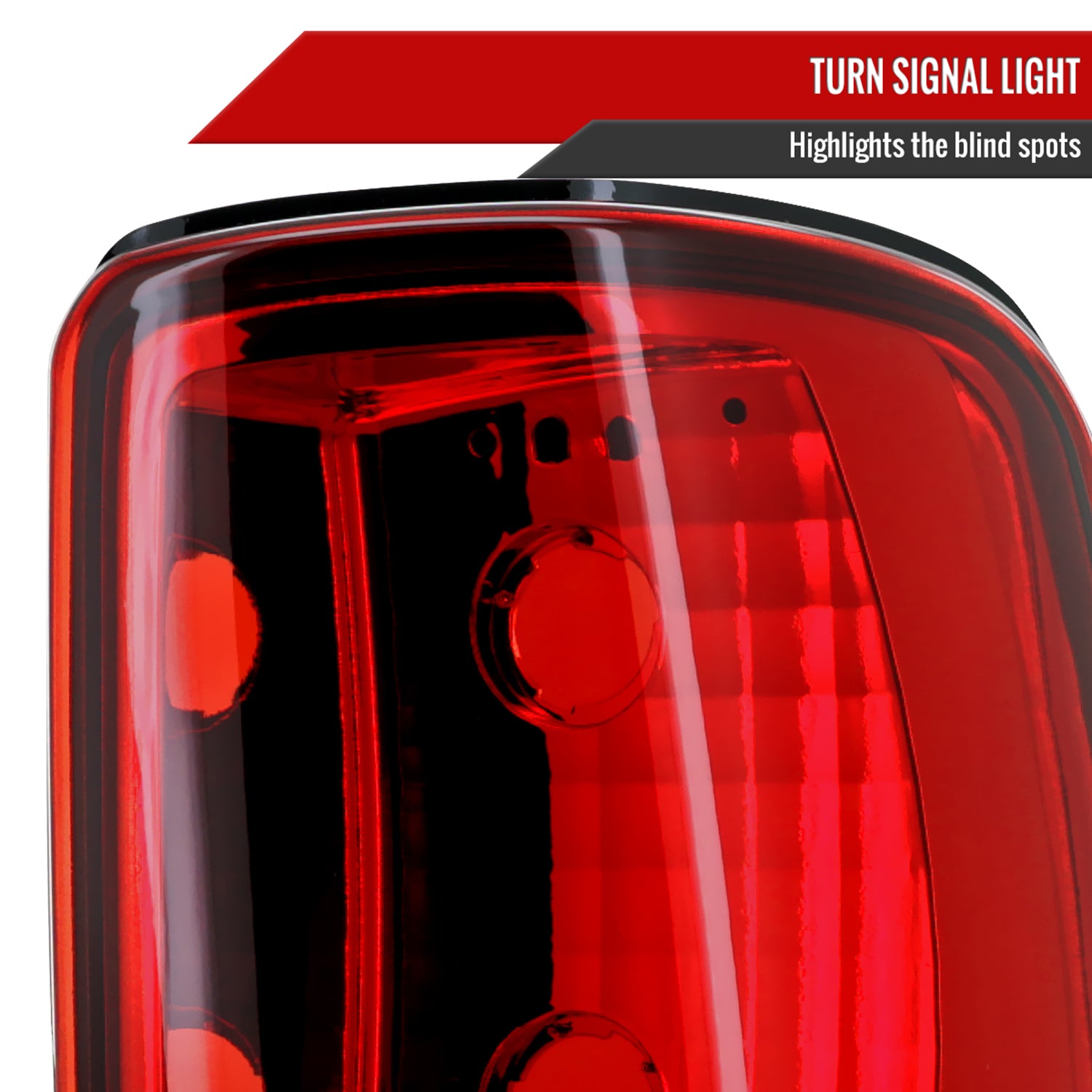 2000-2006 Chevy Suburban/Tahoe GMC Yukon/Yukon XL Tail Lights Chrome/Red Clear