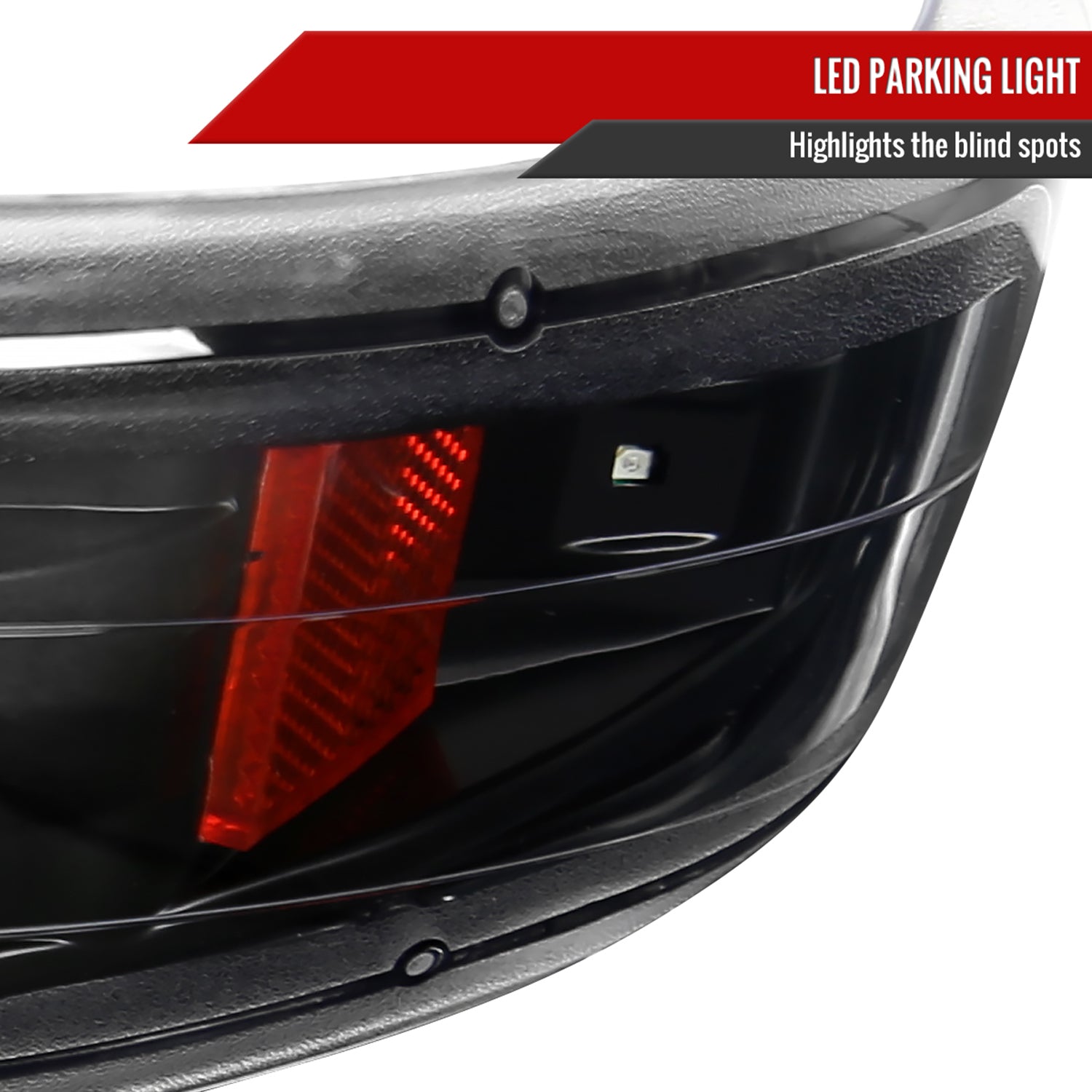 1999-2002 Chevy Silverado/ 00-2006 Tahoe Suburban LED Bumper Lights Matt Black