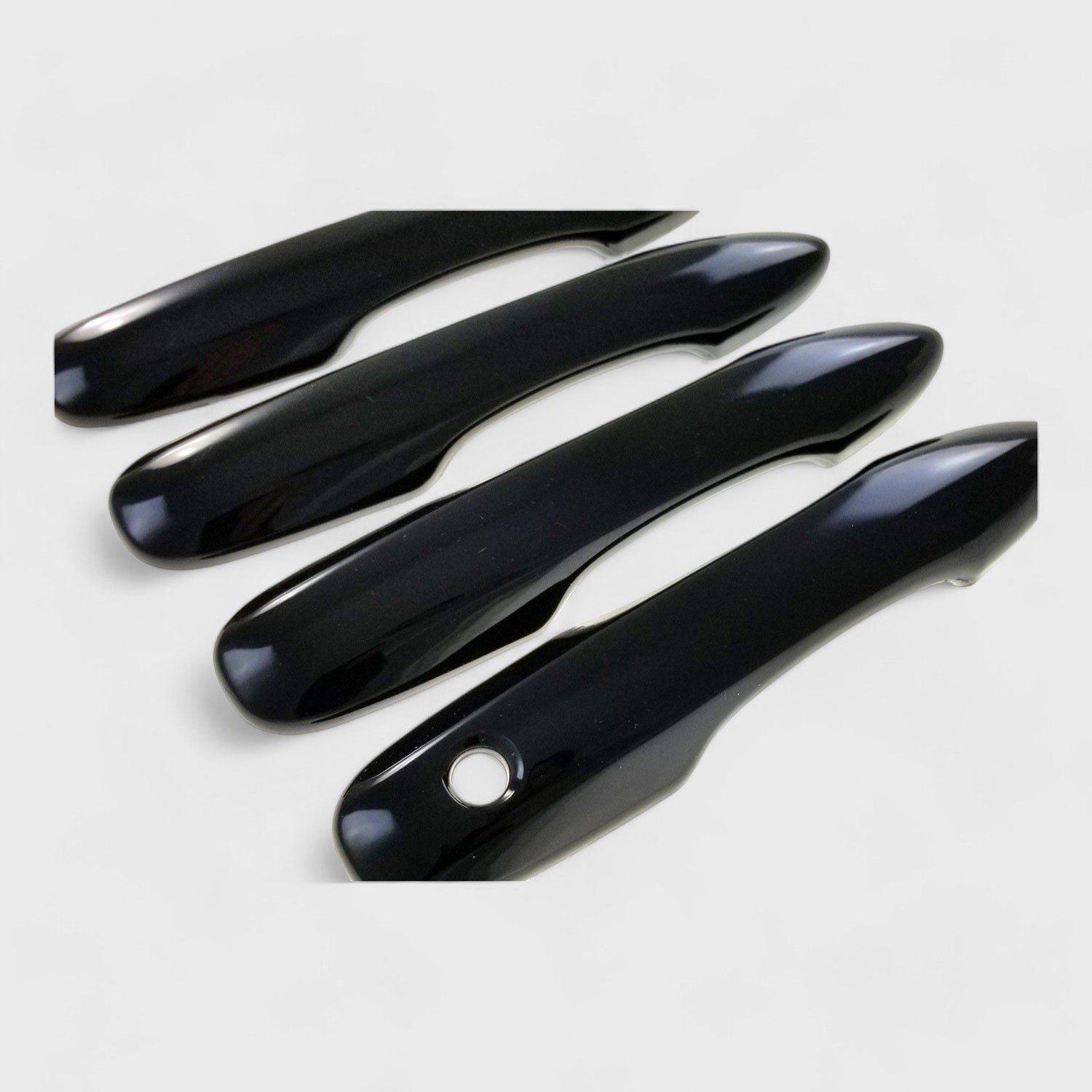 2021-2024 Toyota Venza Door Handle Cover Gloss Black 4Pcs ABS Plastic