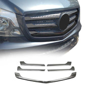 2014-2018 Mercedes Sprinter W906 Front Bumper Grill Trim Stainless Steel Dark 5x
