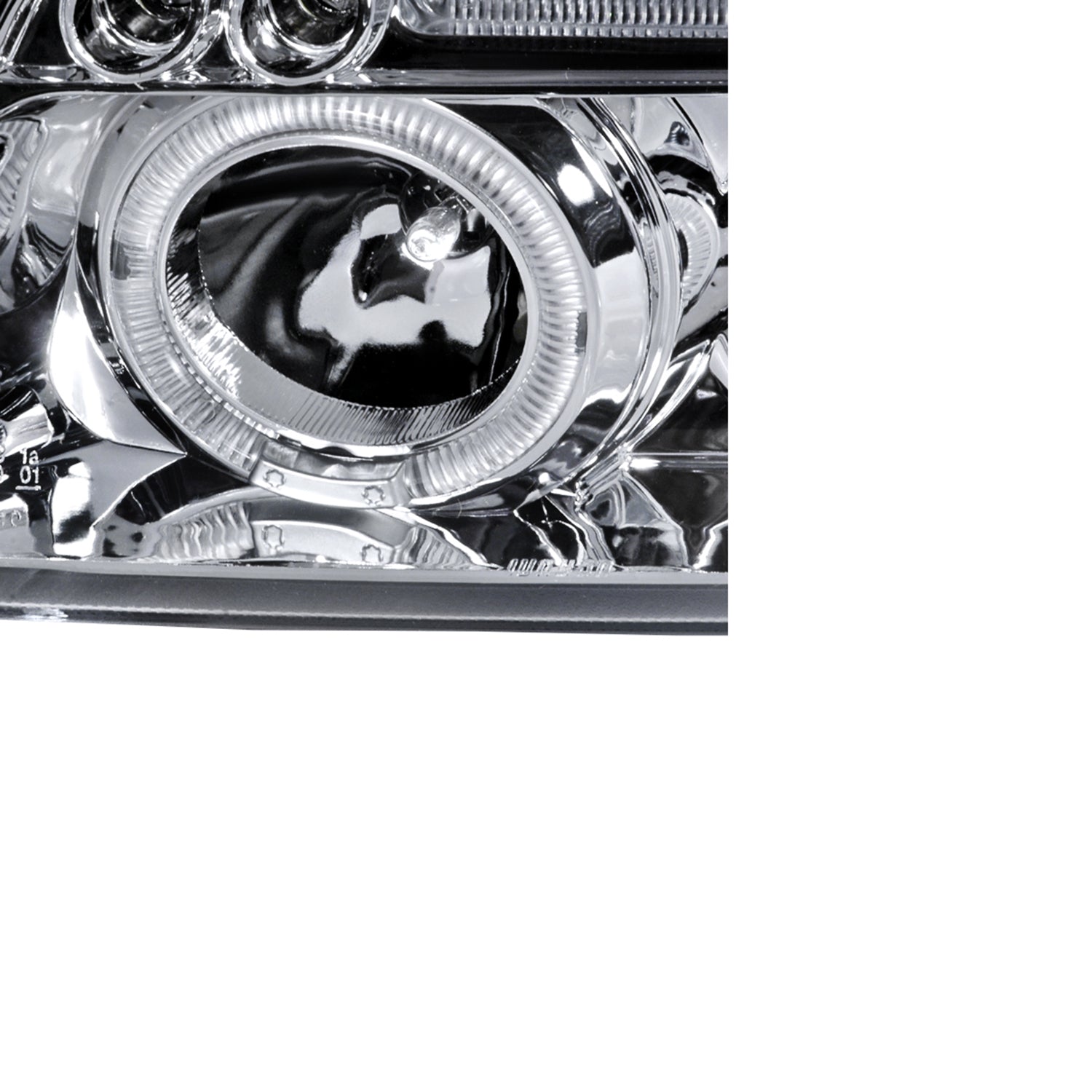 1996-1999 Audi A4 Dual Halo Projector Headlights Chrome Housing/Clear Lens