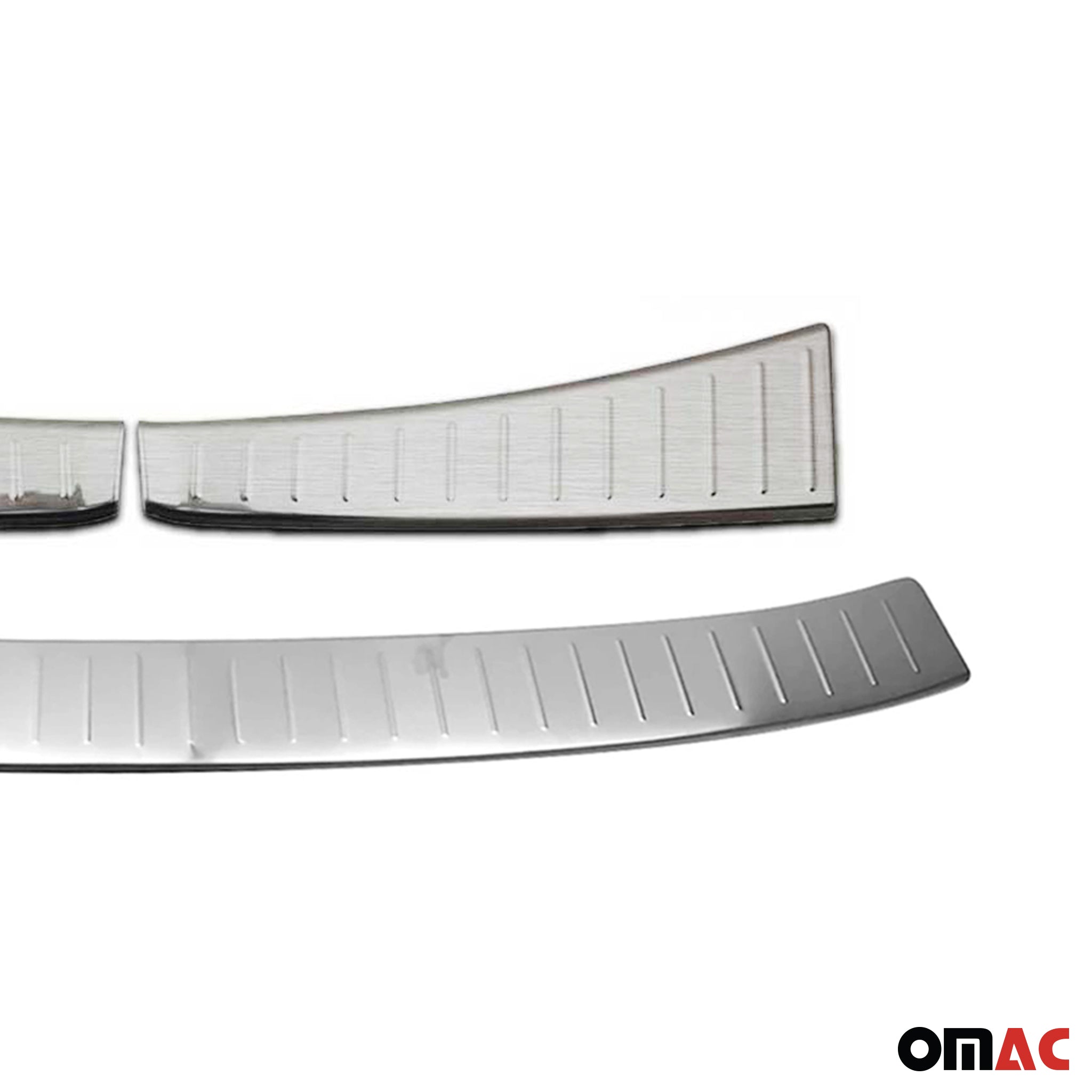 Rear Bumper Guard & Trunk Sill Cover Set for Ford Escape 2017-19 FL Brushed 3Pcs