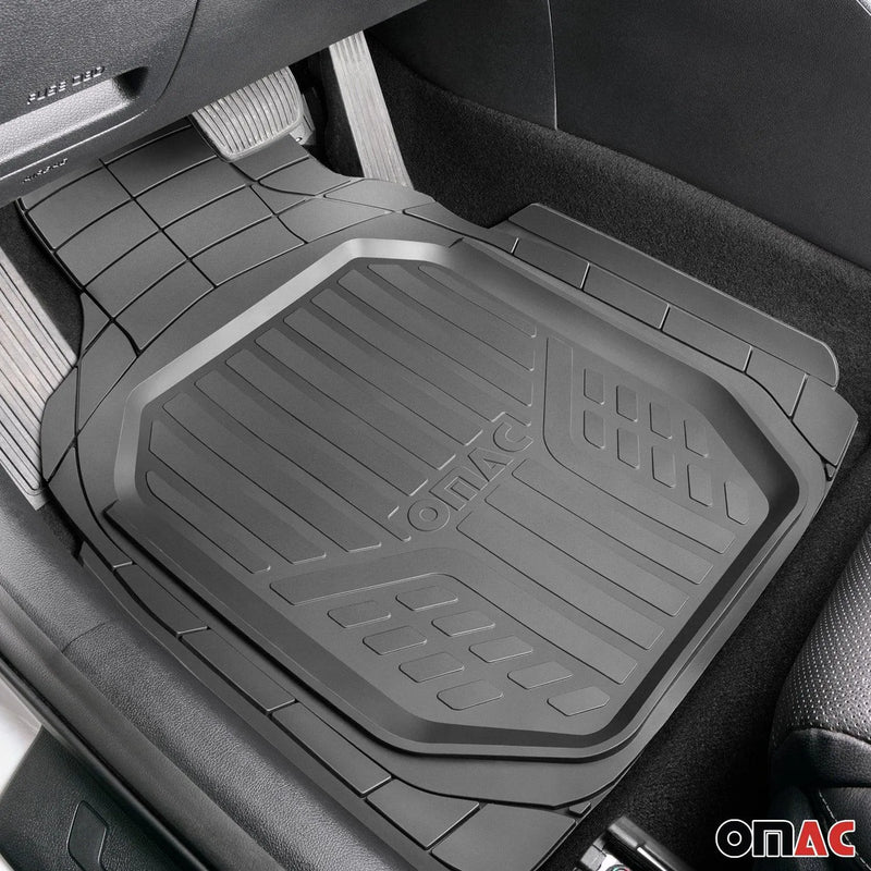 Toyota Camry Heavy Duty Trim to fit Floor Mats Liner Black All Weather 4Pcs