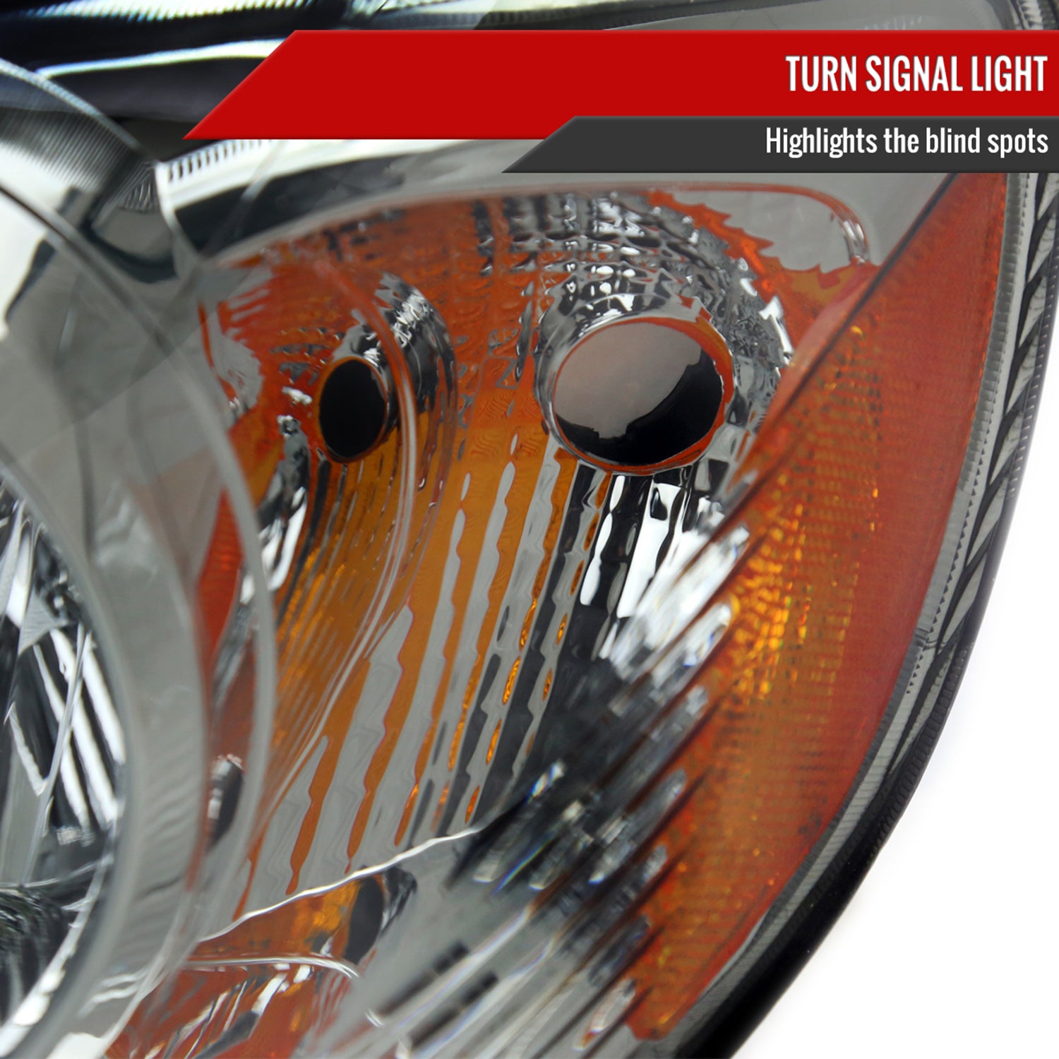 2003-2008 Toyota Corolla Factory Style Headlights Chrome/Light Smoke Lens